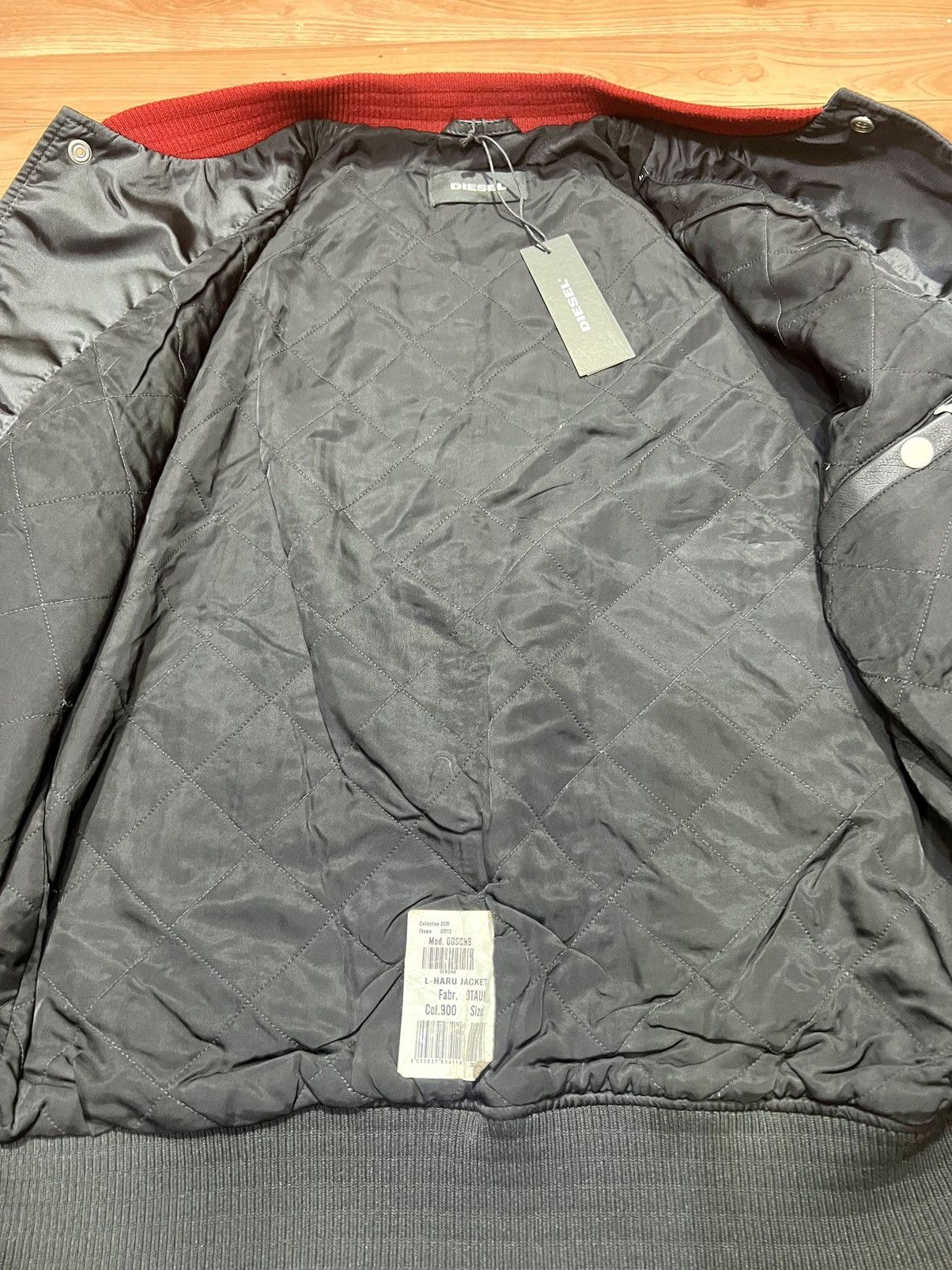Diesel Diesel L-HARU Leather bomber jacket Size US L / EU 52-54 / 3 - 3 Thumbnail