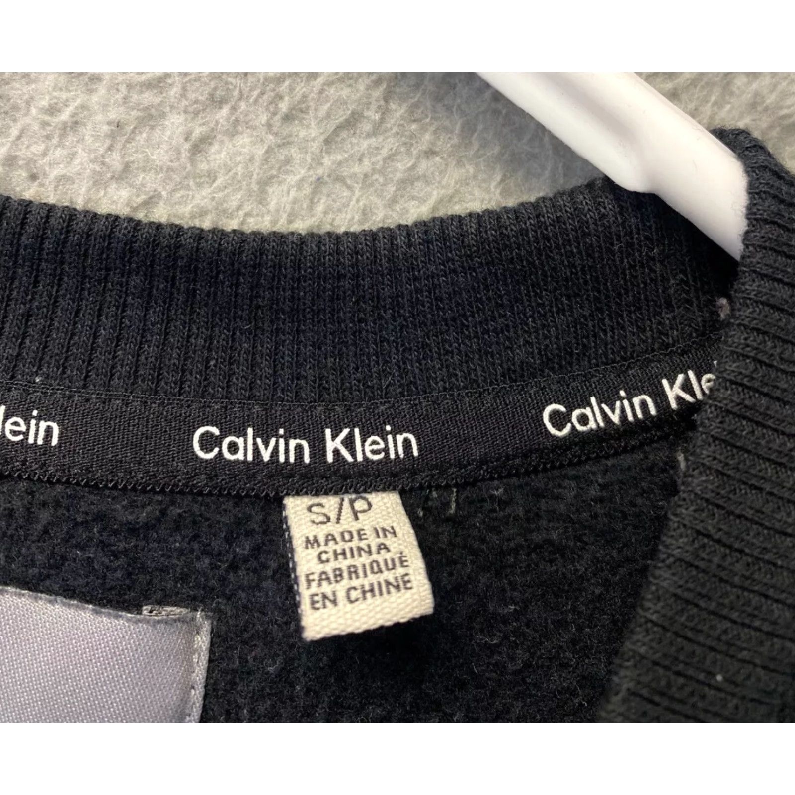 Calvin Klein VINTAGE Calvin Klein Sweatshirt Graphic Logo Crew Neck Adult Size S Black Cotton Blend Mens Size US S / EU 44-46 / 1 - 4 Thumbnail