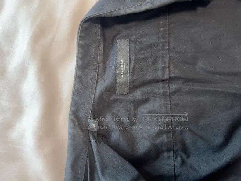 Givenchy Givenchy Size38 FW22 Black Gray Faded Lining Velvet Letteri Size US M / EU 48-50 / 2 - 6 Thumbnail