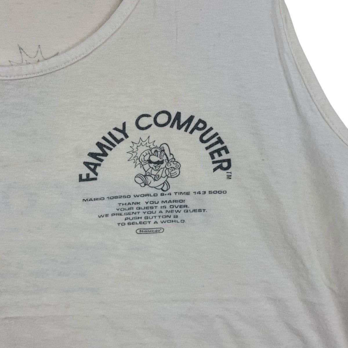 Nintendo Vintage NINTENDO SUPER MARIO Family Computer Tee Shirt Tank Size US S / EU 44-46 / 1 - 4 Thumbnail