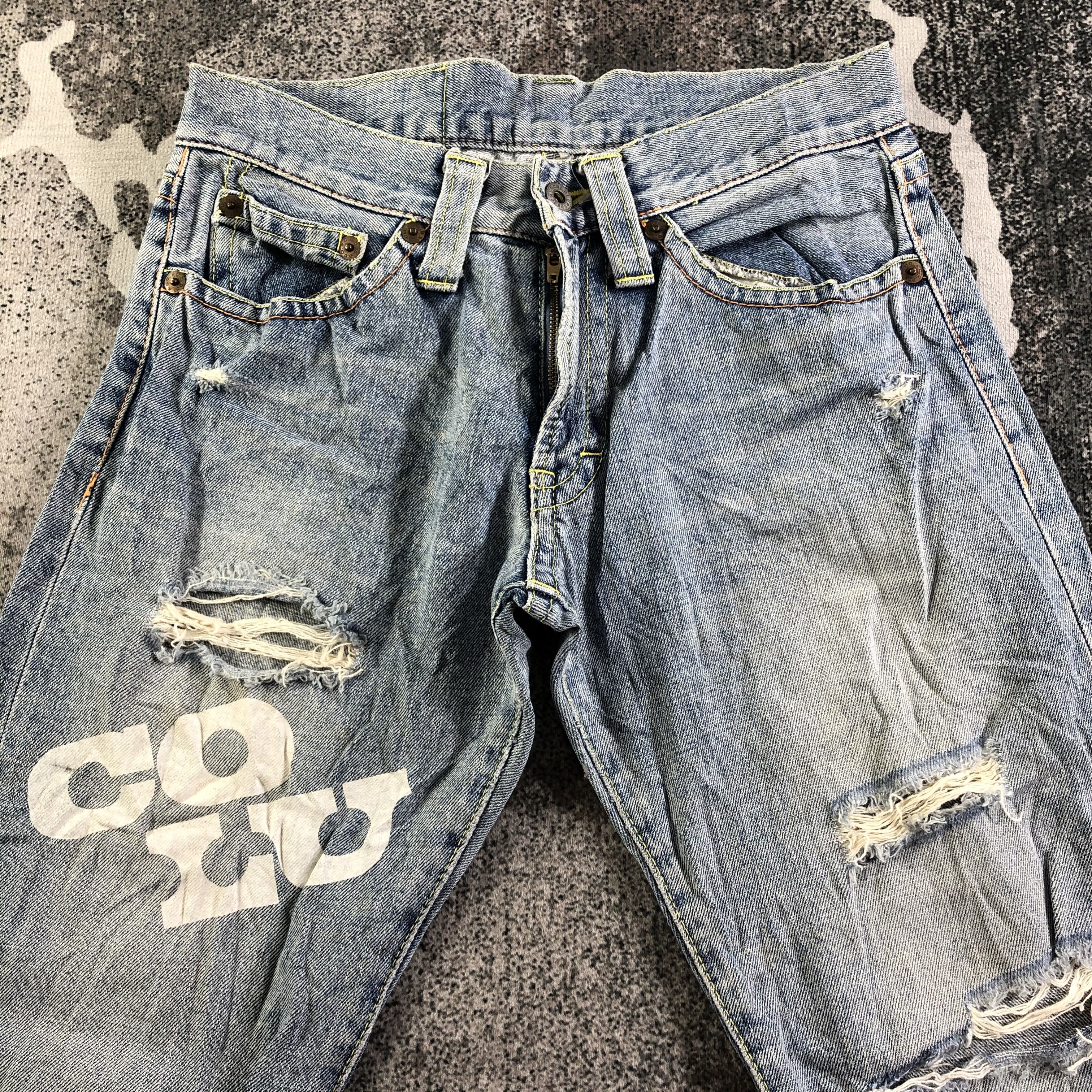 Japanese Brand Japanese Co&Lu Jeans Ripped Denim KJ3112 Size US 30 / EU 46 - 3 Thumbnail