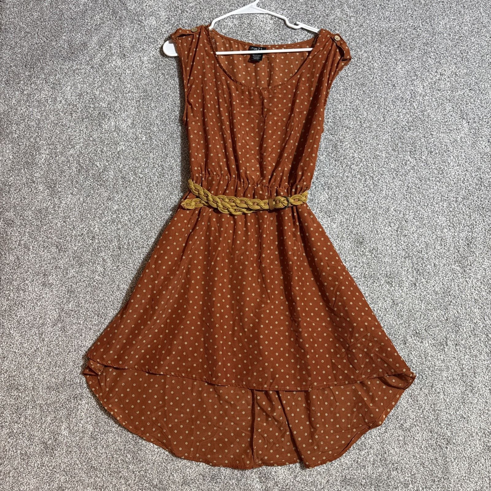 Other Rue21 High Low Dress Small Belted Boho Cottagecore Peasant Size S / US 4 / IT 40 - 1 Thumbnail