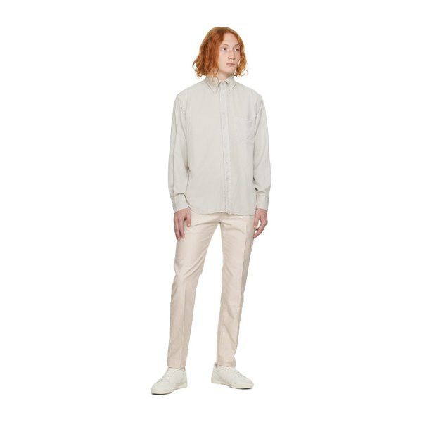 Tom Ford o1loc1c1224 94YTBE Shirt in Grey Ice Size US S / EU 44-46 / 1 - 5 Thumbnail