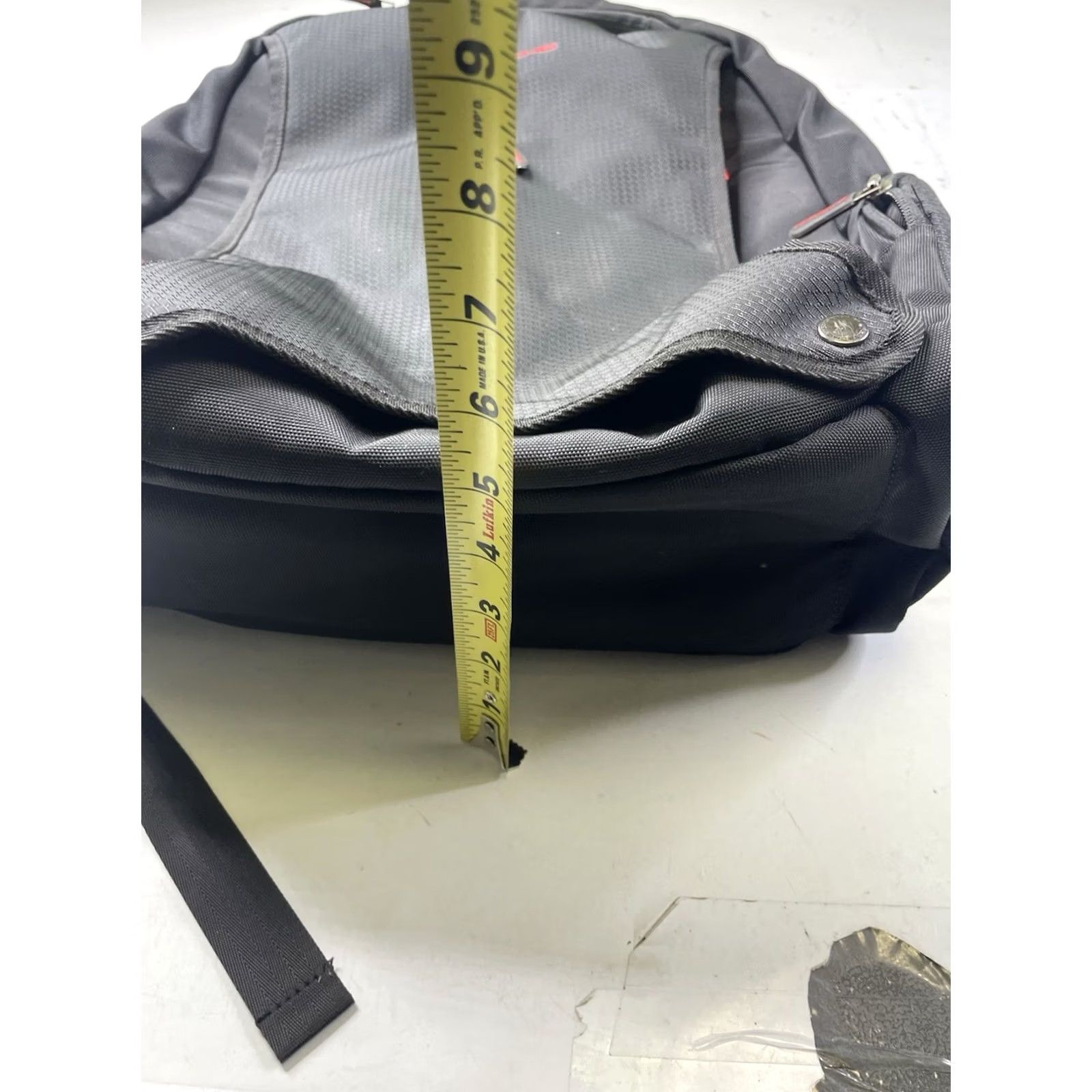 Vintage Porsche Backpack Bag Black/Red Nylon Acrylic Ruck sack Original Medium Casual Travel Workwear Zip Adjustable Strap Unisex Adults Size ONE SIZE - 7 Thumbnail