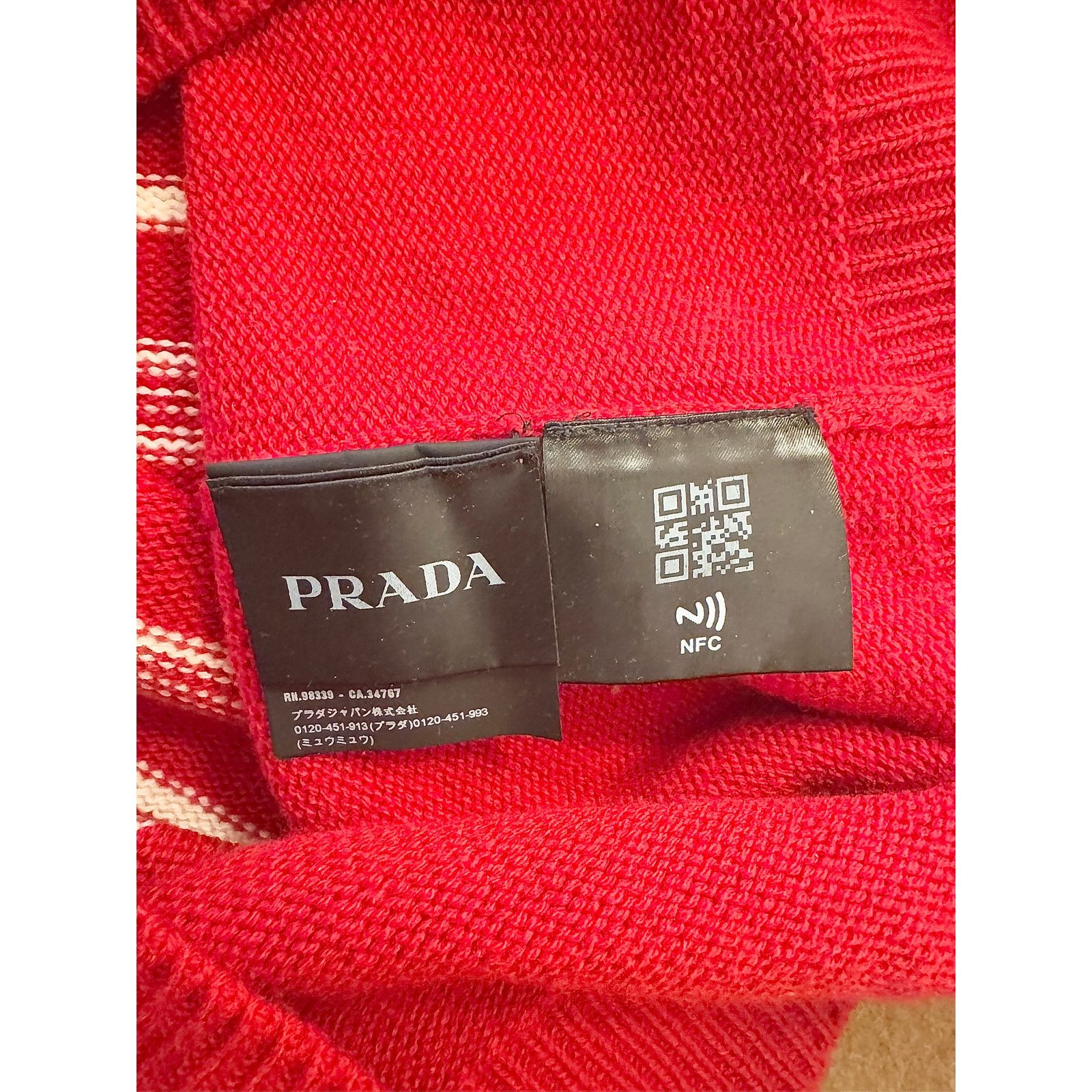 Prada Prada Pullover Pure Cashmere Knitted Intarsia Sweater Size US L / EU 52-54 / 3 - 5 Thumbnail