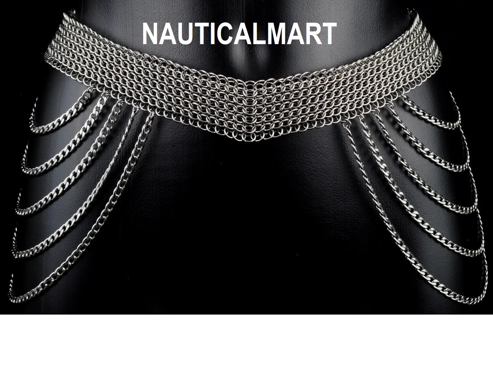 Other Medieval Chain Belt lady armor costume Size ONE SIZE - 1 Preview