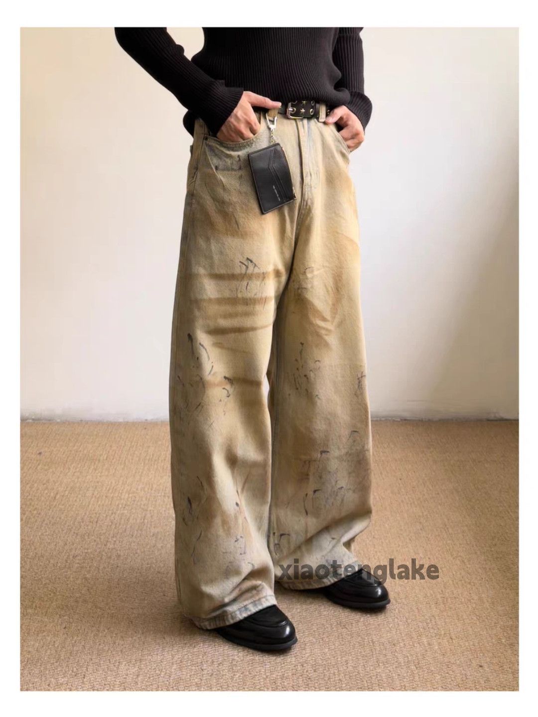 Jean ltx vintage washed faded punk grunge stain paint jeans Size US 26 / EU 42 - 4 Thumbnail