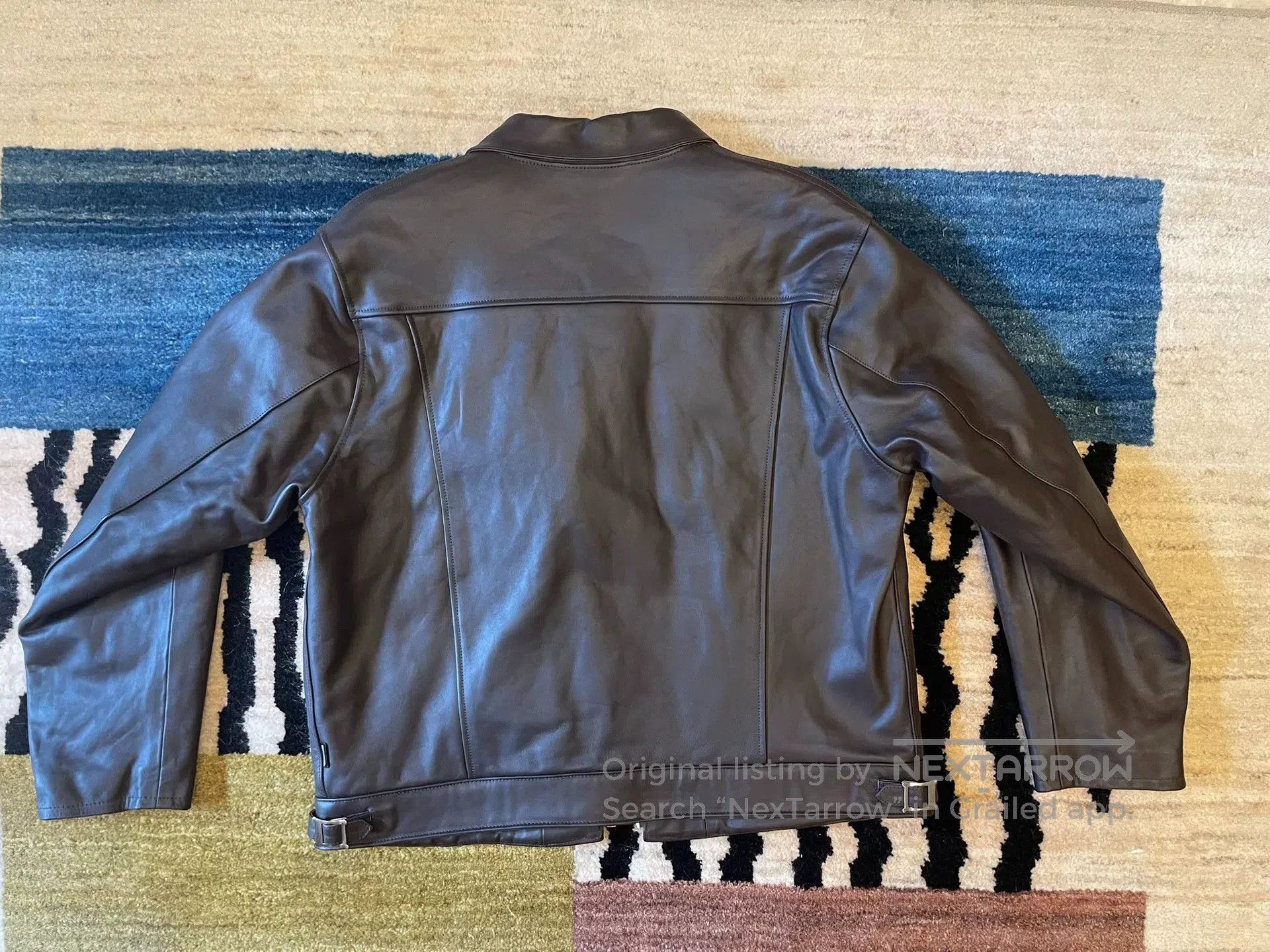 Neighborhood Neighborhood Brown Horse Leather Jacket. Size US XL / EU 56 / 4 - 3 Thumbnail