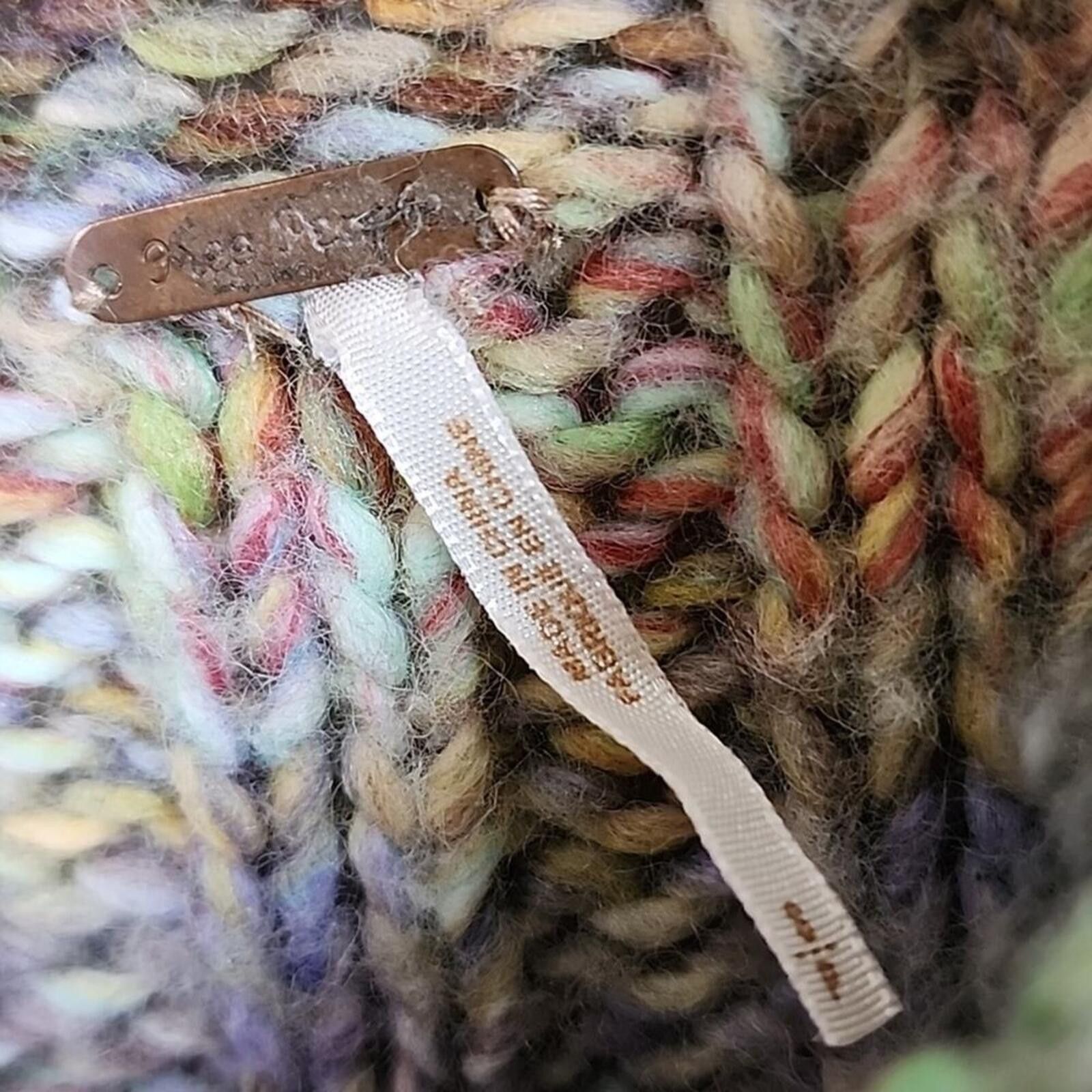 Free People Free People Technicolor Multicolor Rainbow Cardigan Sweater Size S / US 4 / IT 40 - 3 Thumbnail