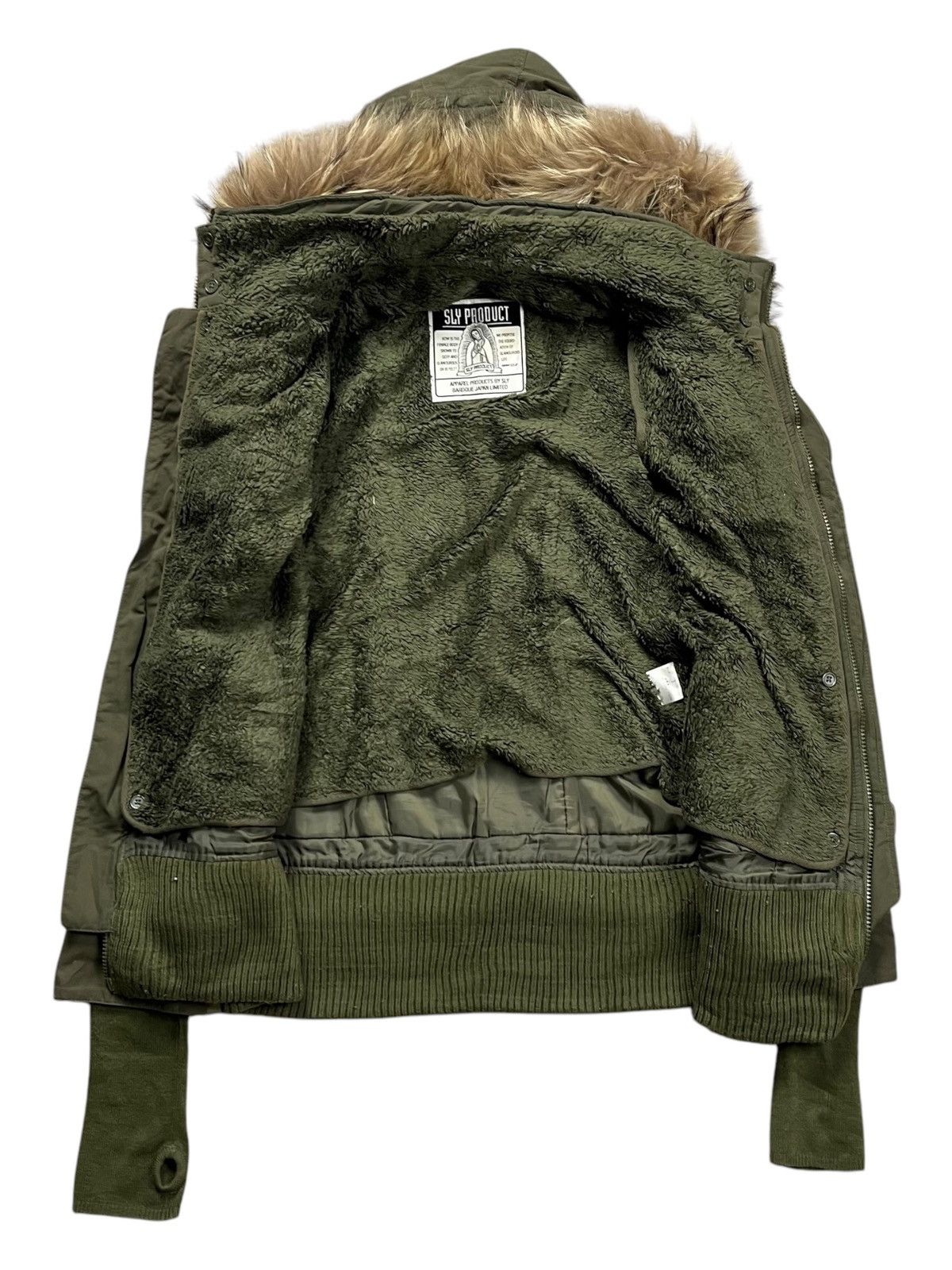 If Six Was Nine 2000s SLY - Raccoon Fur Hoodie Apocalypse Style Jacket Size US M / EU 48-50 / 2 - 2 Thumbnail