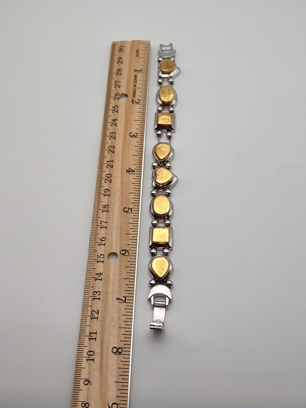 Other Heavy Thailand 925 Sterling Silver Heart Bracelet 31.4g Size ONE SIZE - 3 Thumbnail
