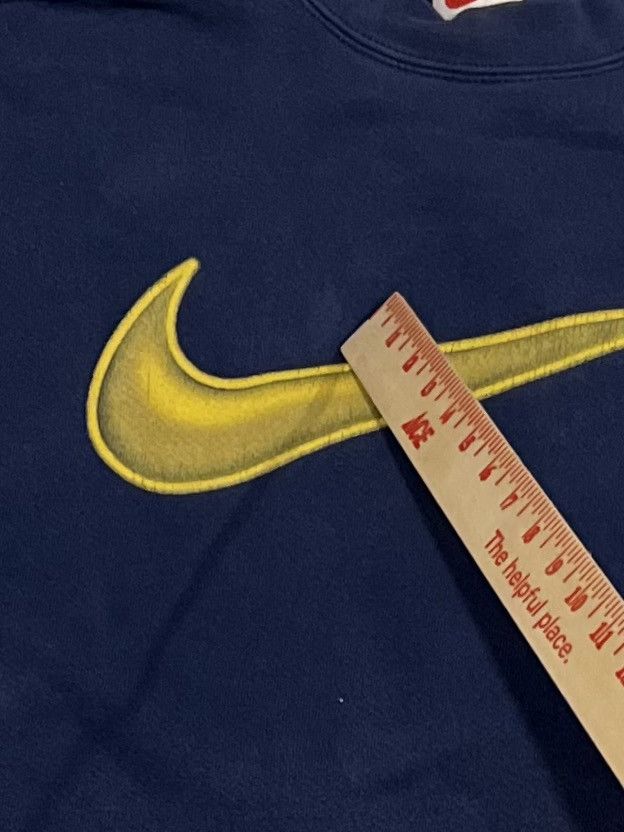 Nike Vintage 90s Nike White Tag Sweatshirt Usa Center Swoosh Blue Size US L / EU 52-54 / 3 - 8 Thumbnail