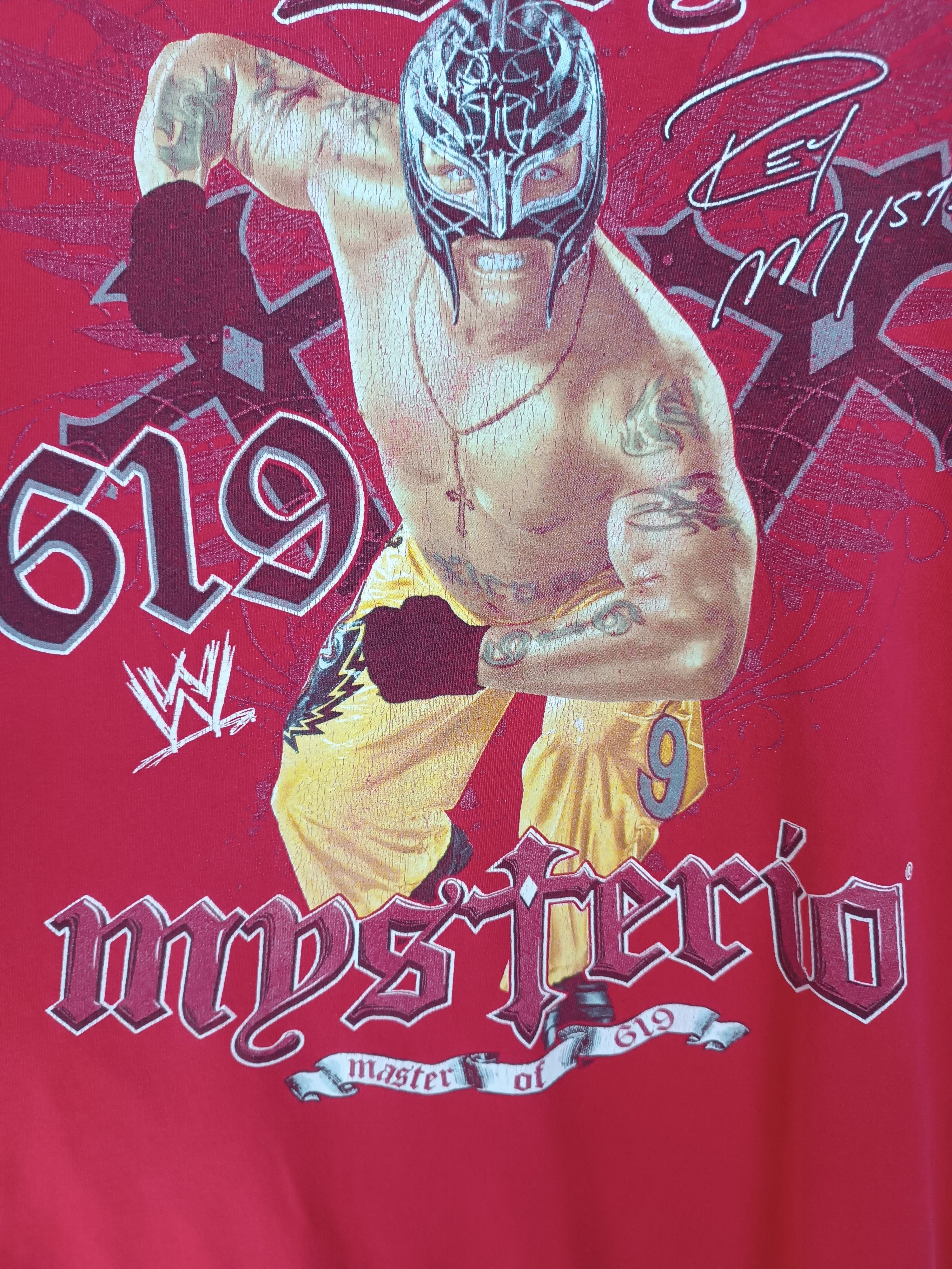 Vintage RARE🔥VINTAGE 2000S REY MYSTERIO WWE(stone cold undertaker) Size US M / EU 48-50 / 2 - 11 Thumbnail