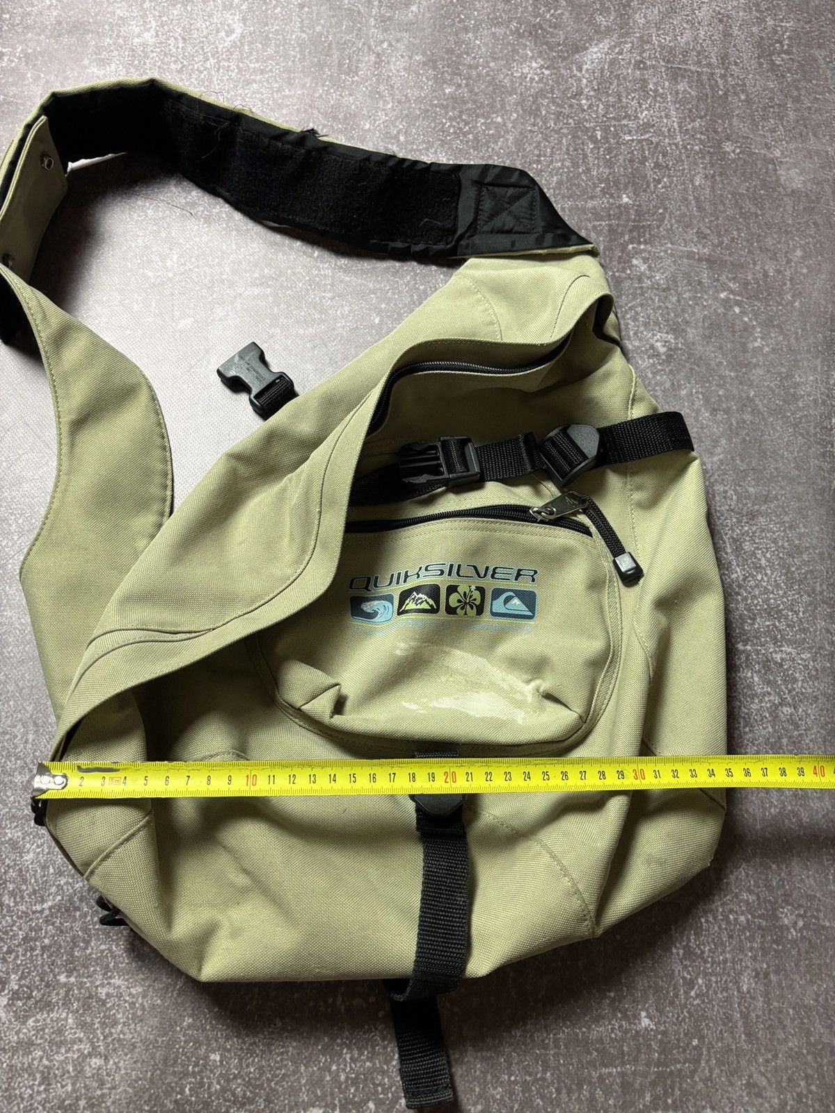 Quiksilver crazy vintage quick silver sling bag y2k surf 90s billabong Size ONE SIZE - 14 Thumbnail