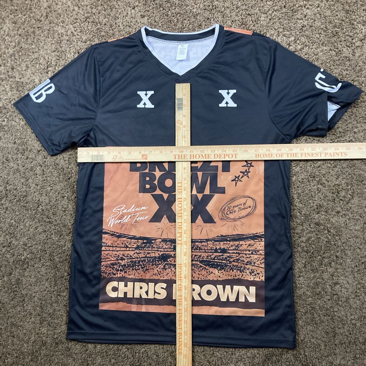 Other Chris Brown Breezy Bowl XX Tour 20th Jersey Shirt Sz Small Size US S / EU 44-46 / 1 - 4 Thumbnail