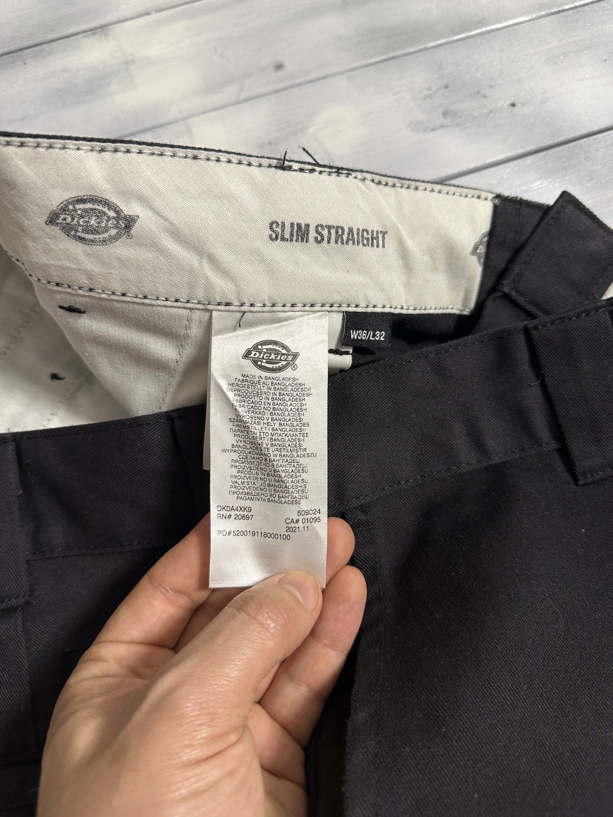 Vintage Rare Work Pants Dickies Size 36x32 Slim Straight. Size US 36 / EU 52 - 9 Thumbnail