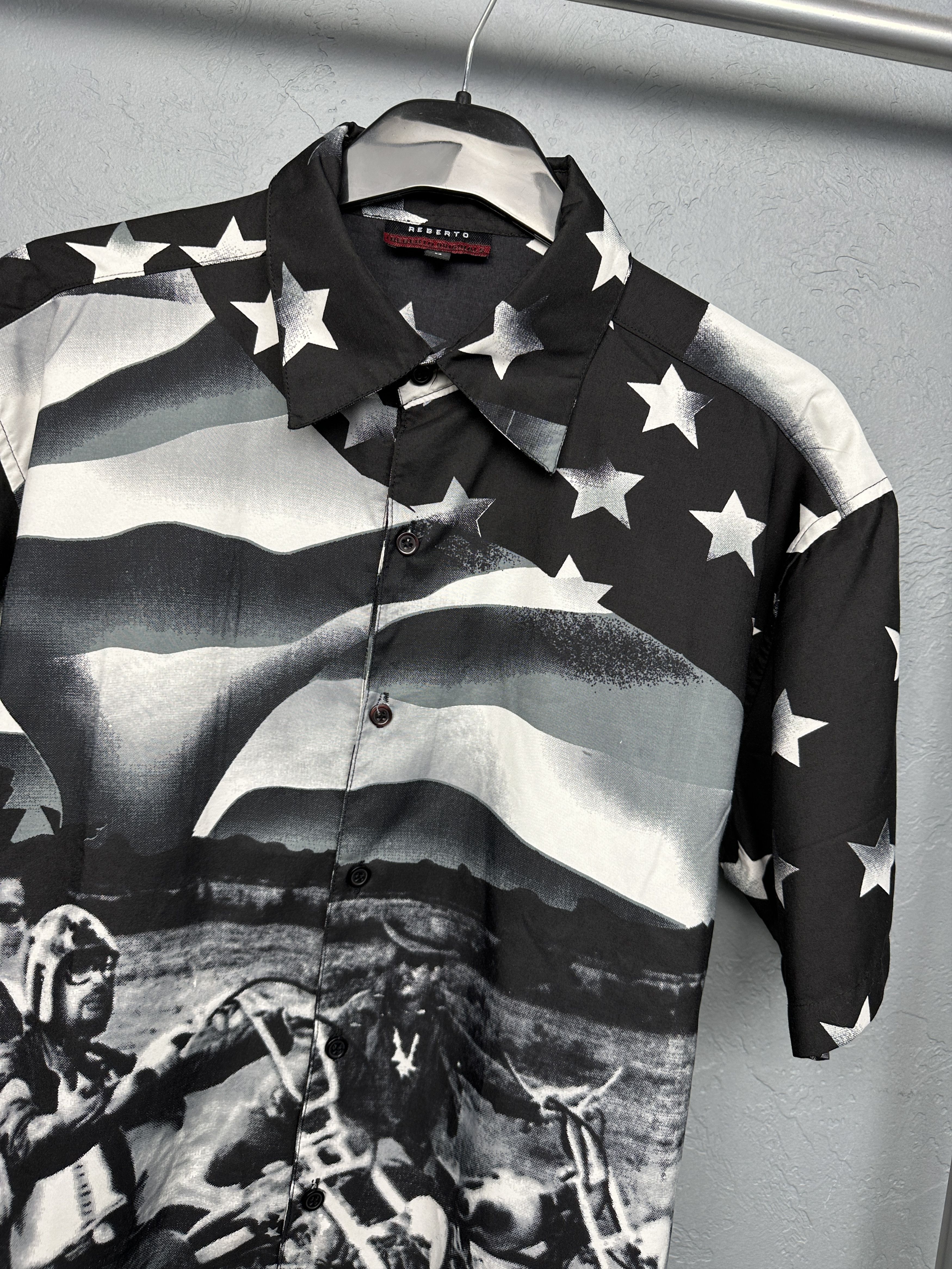 Vintage Hawaiian Shirt Bikers Print Harley Davidson Size US M / EU 48-50 / 2 - 2 Thumbnail