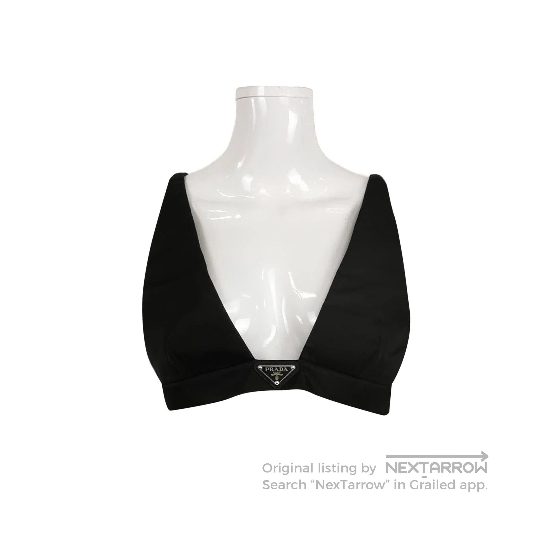 Prada Prada Triangle Logo Black Top . Size M / US 6-8 / IT 42-44 - 1 Thumbnail