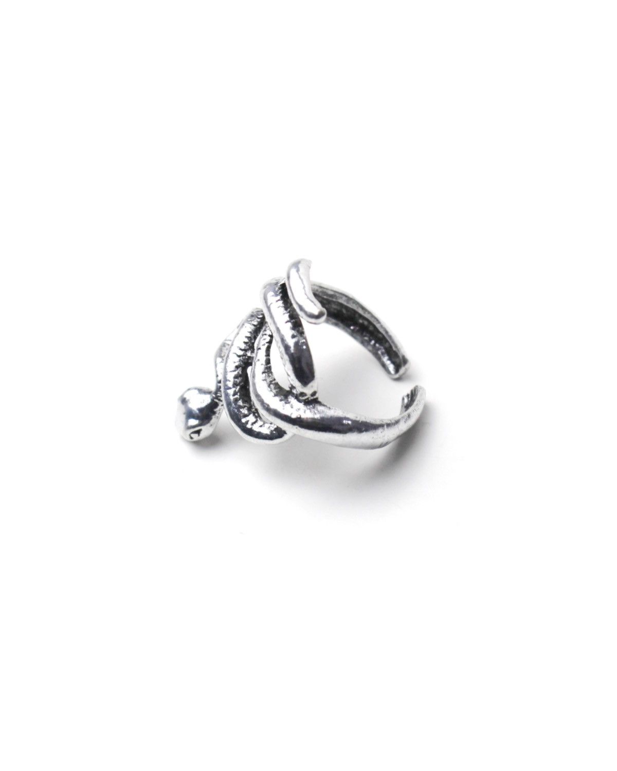 Vintage 2000S JAPANESE MADE SNAKE SERPENT WRAP RING Size ONE SIZE - 3 Thumbnail