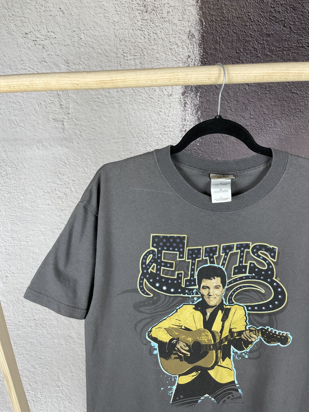 Band Tees Elvis Presley Liquid Blue Vintage y2k big logo tee shirt Size US L / EU 52-54 / 3 - 4 Thumbnail