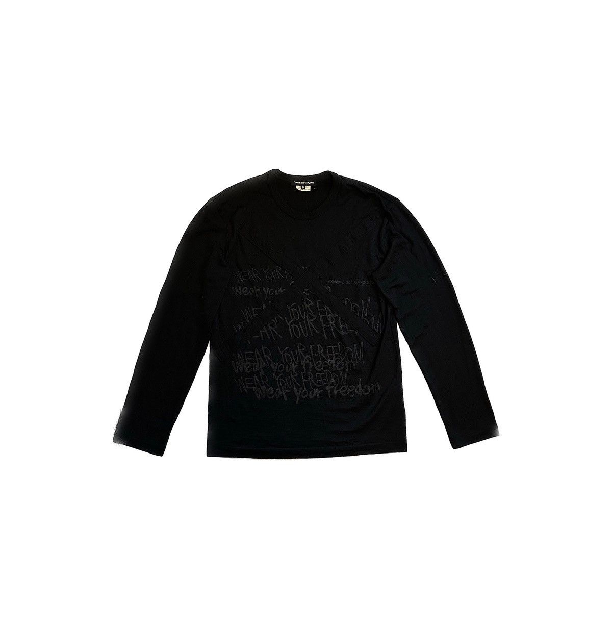 Comme des Garcons CDG "Wear Your Freedom" Longsleeve T Shirt Size US S / EU 44-46 / 1 - 1 Thumbnail