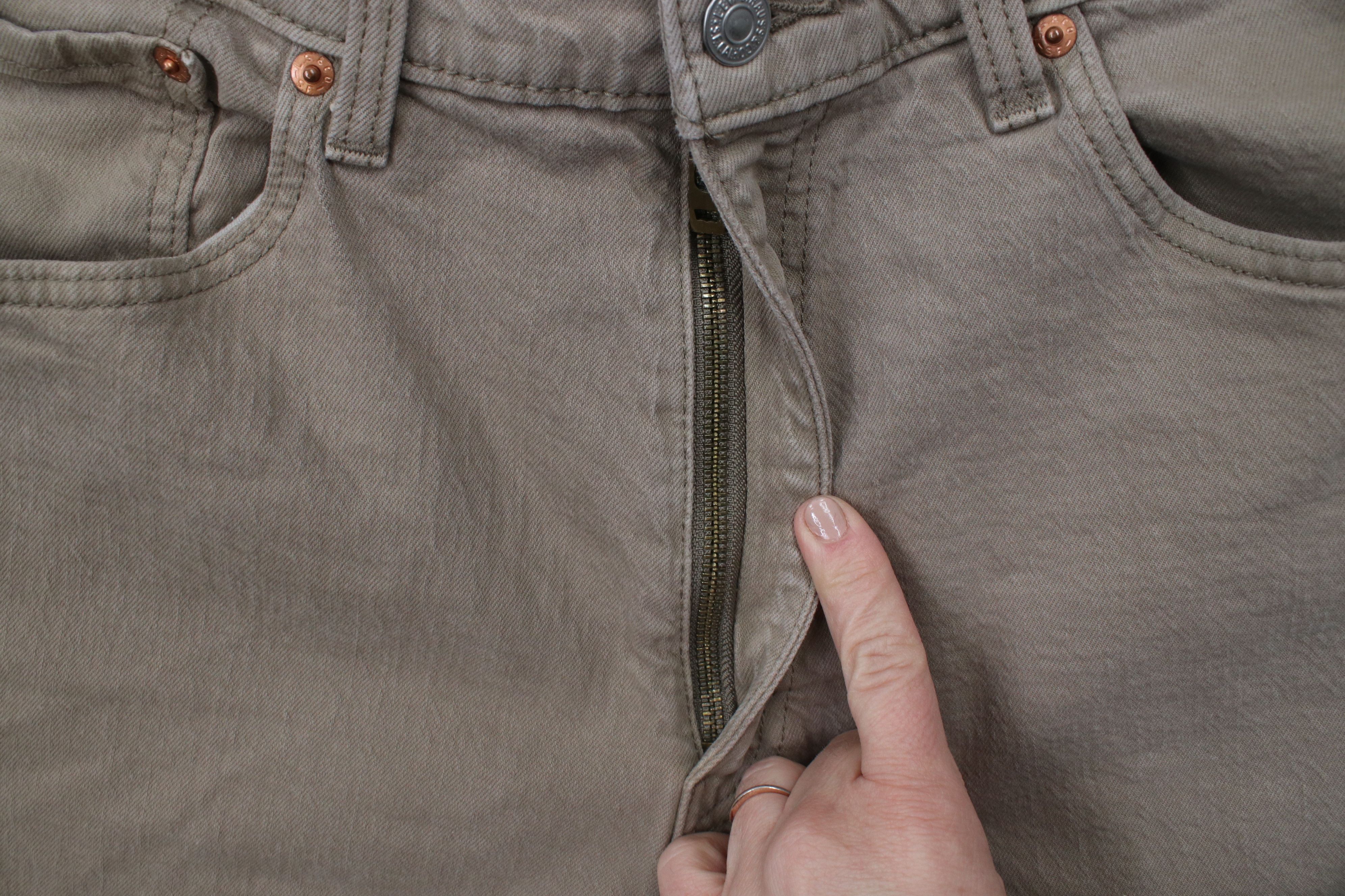 Levi's × Vintage Vintage Y2K Levis 505 Stretch Regular Fit Denim Jeans Beige Size US 36 / EU 52 - 7 Thumbnail