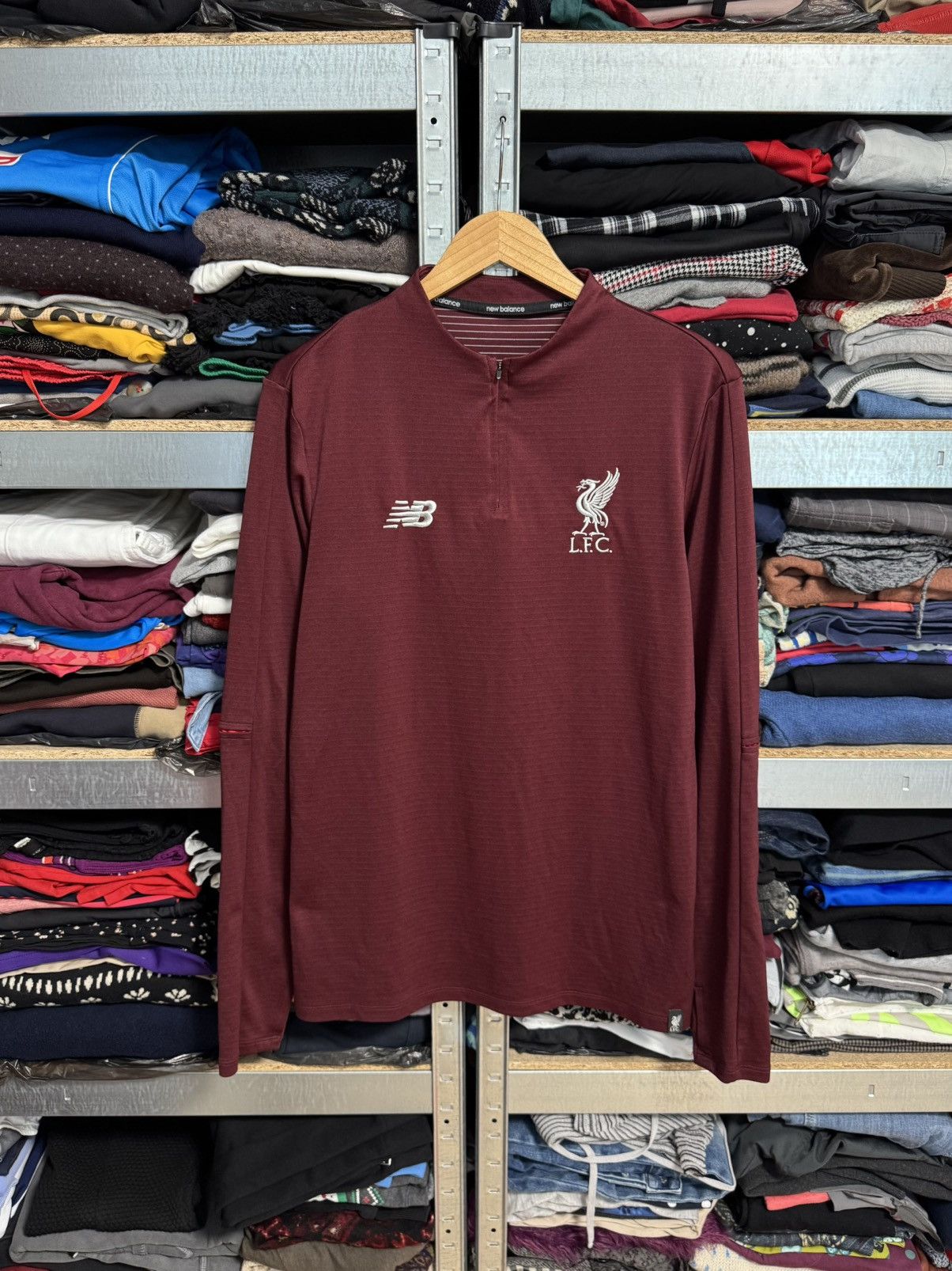 New Balance New Balance Liverpool Long Sleeve Training Shirt Jersey LFC Size US M / EU 48-50 / 2 - 1 Thumbnail