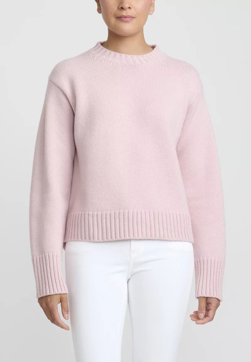 Jil Sander o1y1025 Cashmere Blend Sweater in Light Pink Size XS / US 0-2 / IT 36-38 - 1 Thumbnail