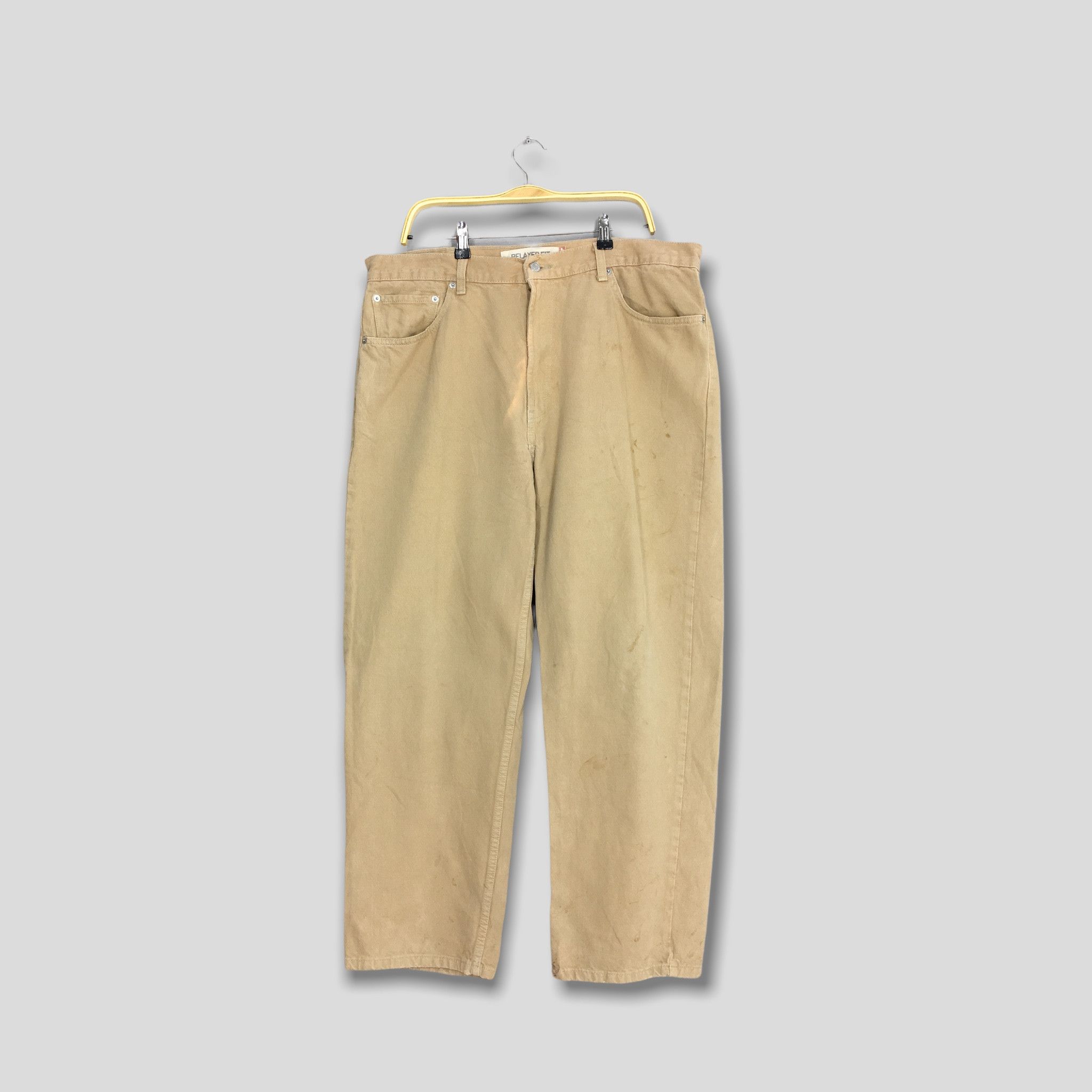 Size 38x30 Vintage Levi's 550 Brown Jeans Relaxed Fit Denim