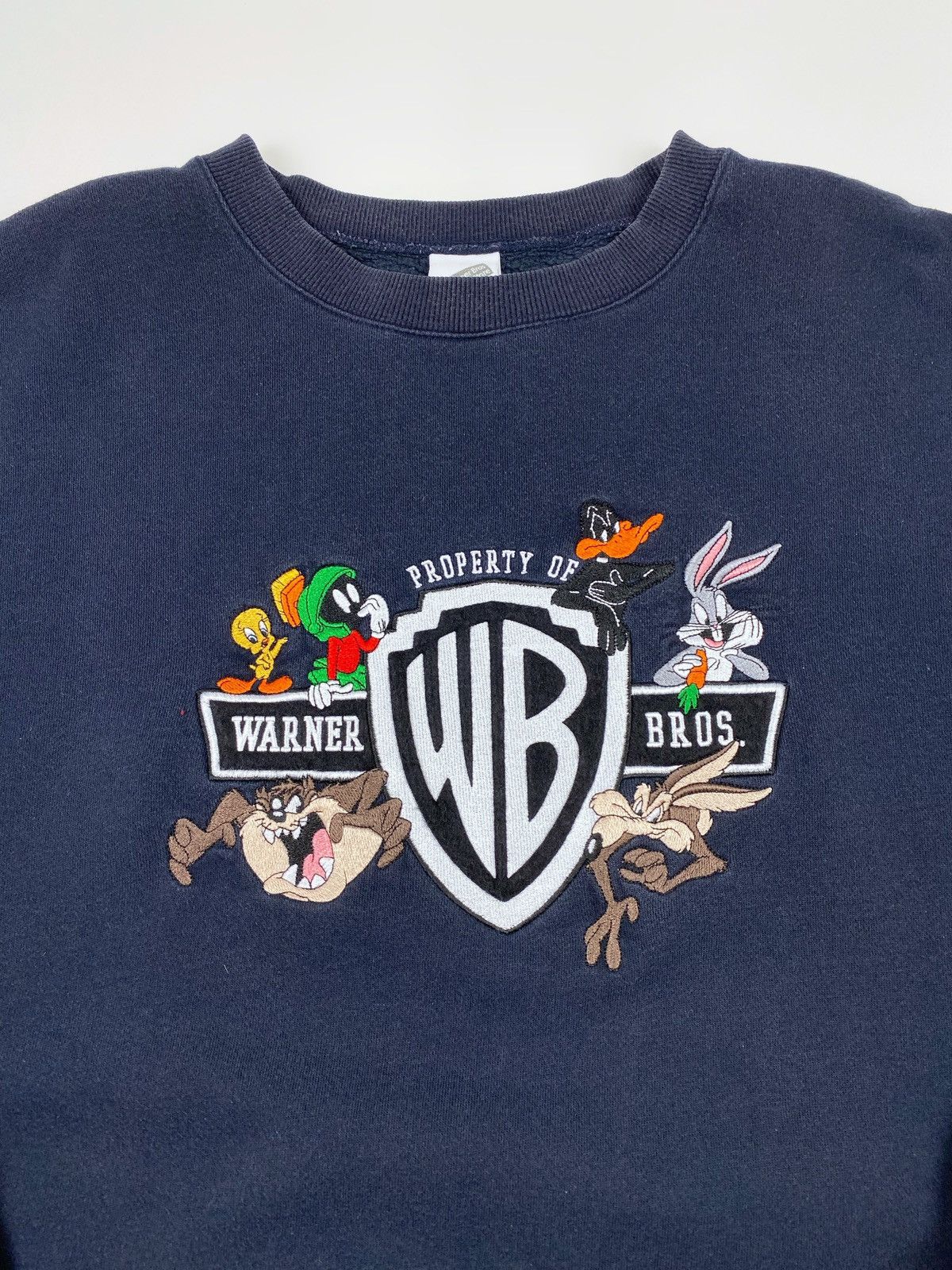 Vintage 1990’s Vintage Warner Bros. Embroidery Oversized Sweatshirt Size US XXL / EU 58 / 5 - 2 Thumbnail