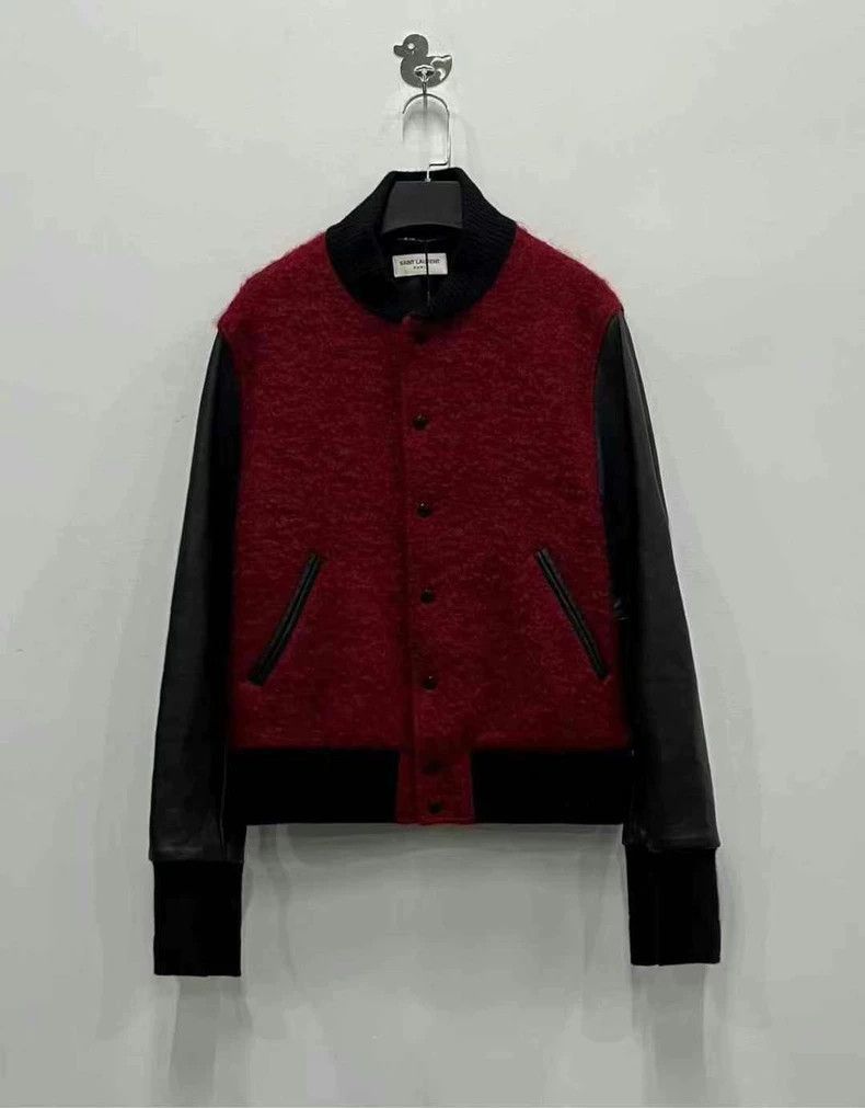 Saint Laurent Paris Saint Laurent Paris Black and red sheepskin sleeve patchwor Size US S / EU 44-46 / 1 - 1 Thumbnail