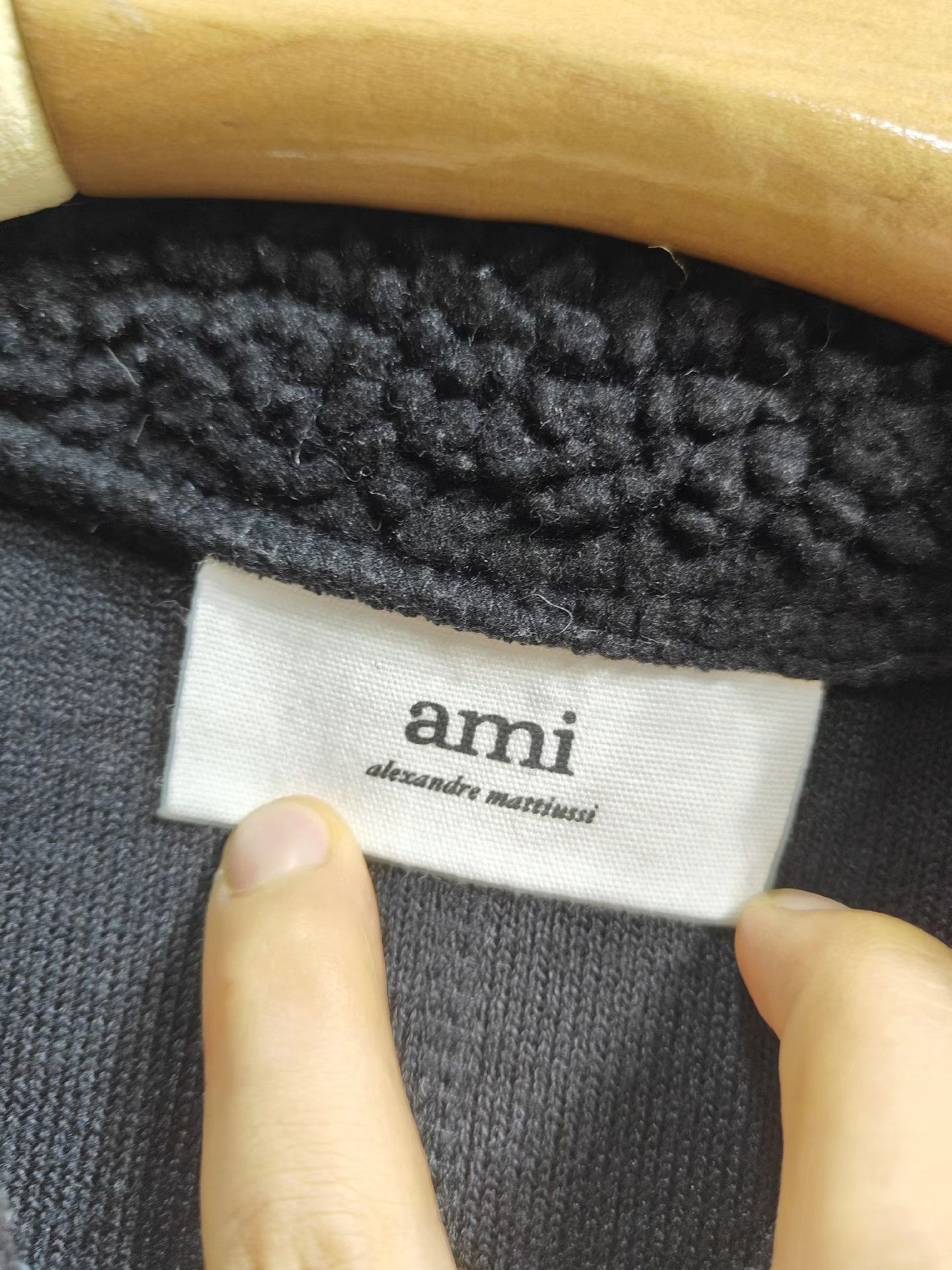 AMI AMI Men's Black Lamb Wool Coat K29 Size US S / EU 44-46 / 1 - 5 Thumbnail