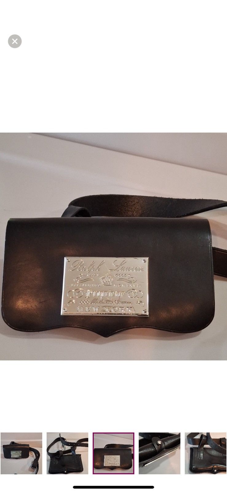 Ralph Lauren Purple Label Very rare vintage saddle, proprietor bag Size ONE SIZE - 3 Thumbnail