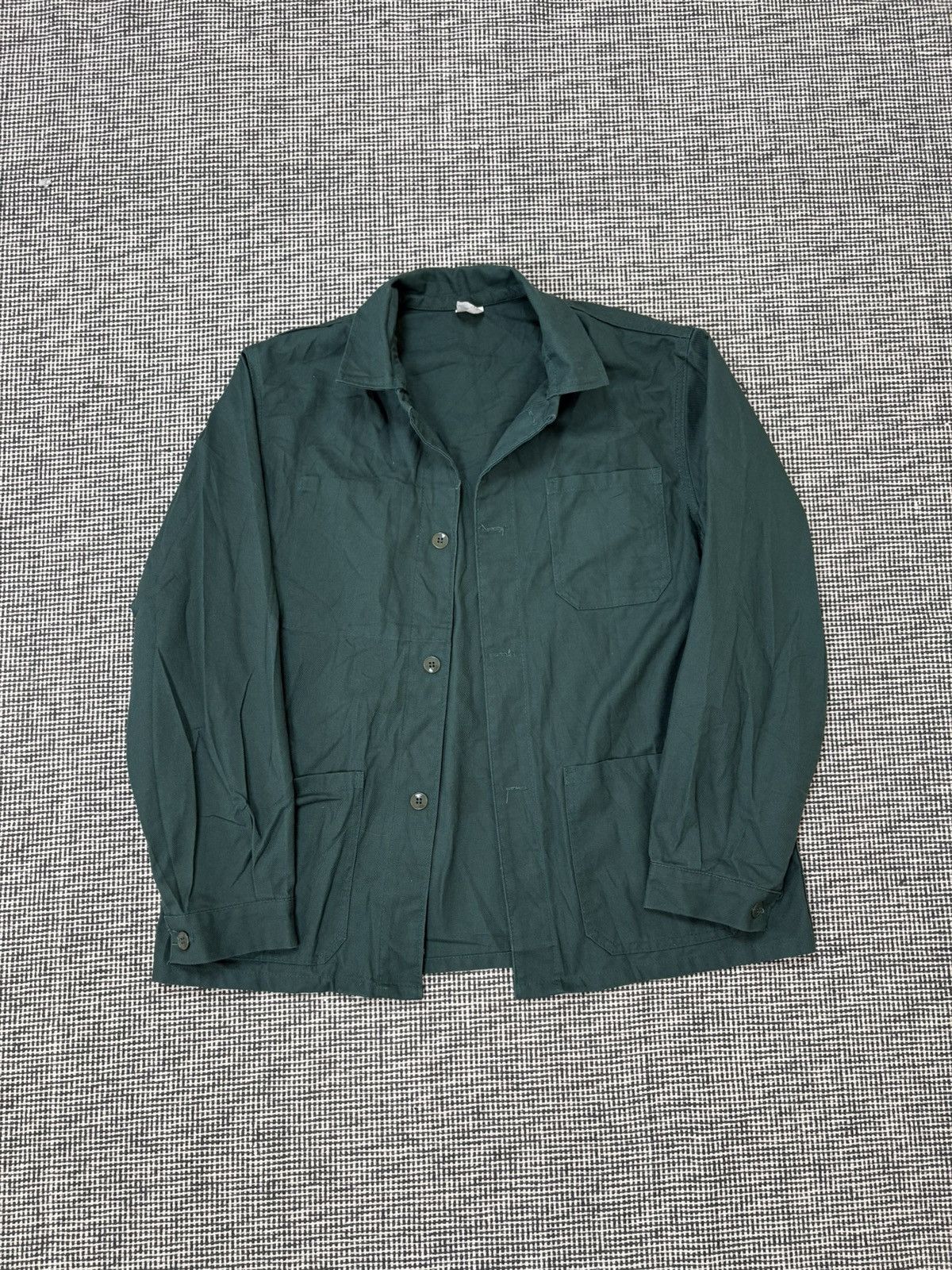 Le Laboureur 80s L’ideal French chore coat jacket green Size US M / EU 48-50 / 2 - 1 Thumbnail