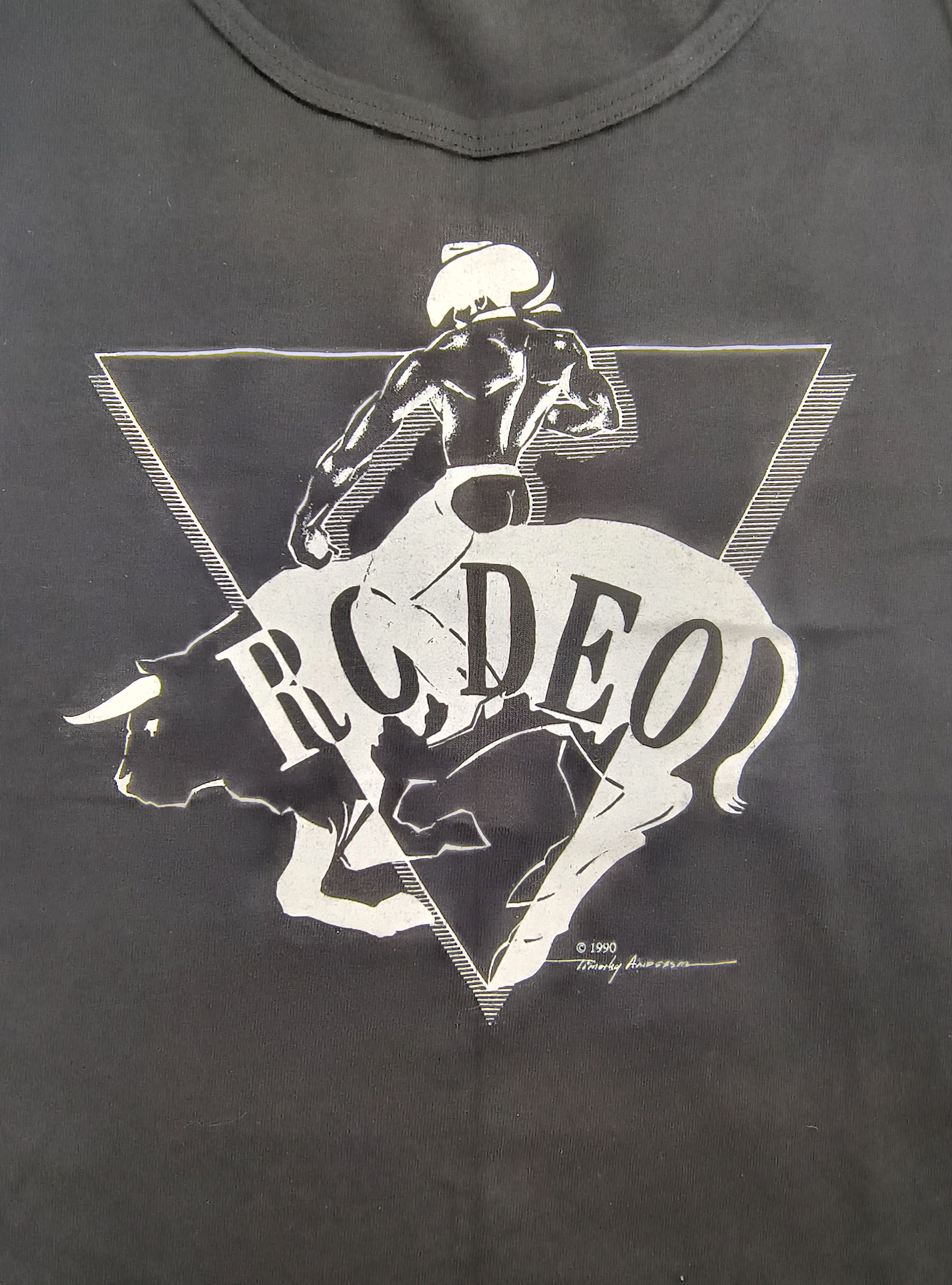 Fruit Of The Loom Vintage rodeo stripper 1990 tank top Size US L / EU 52-54 / 3 - 1 Thumbnail
