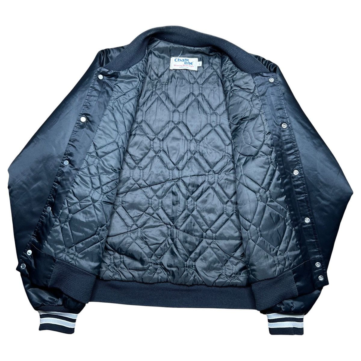 Chalk Line 1980s Raiders Shield Football Chalk Line Satin Bomber Jacket Size US L / EU 52-54 / 3 - 2 Thumbnail