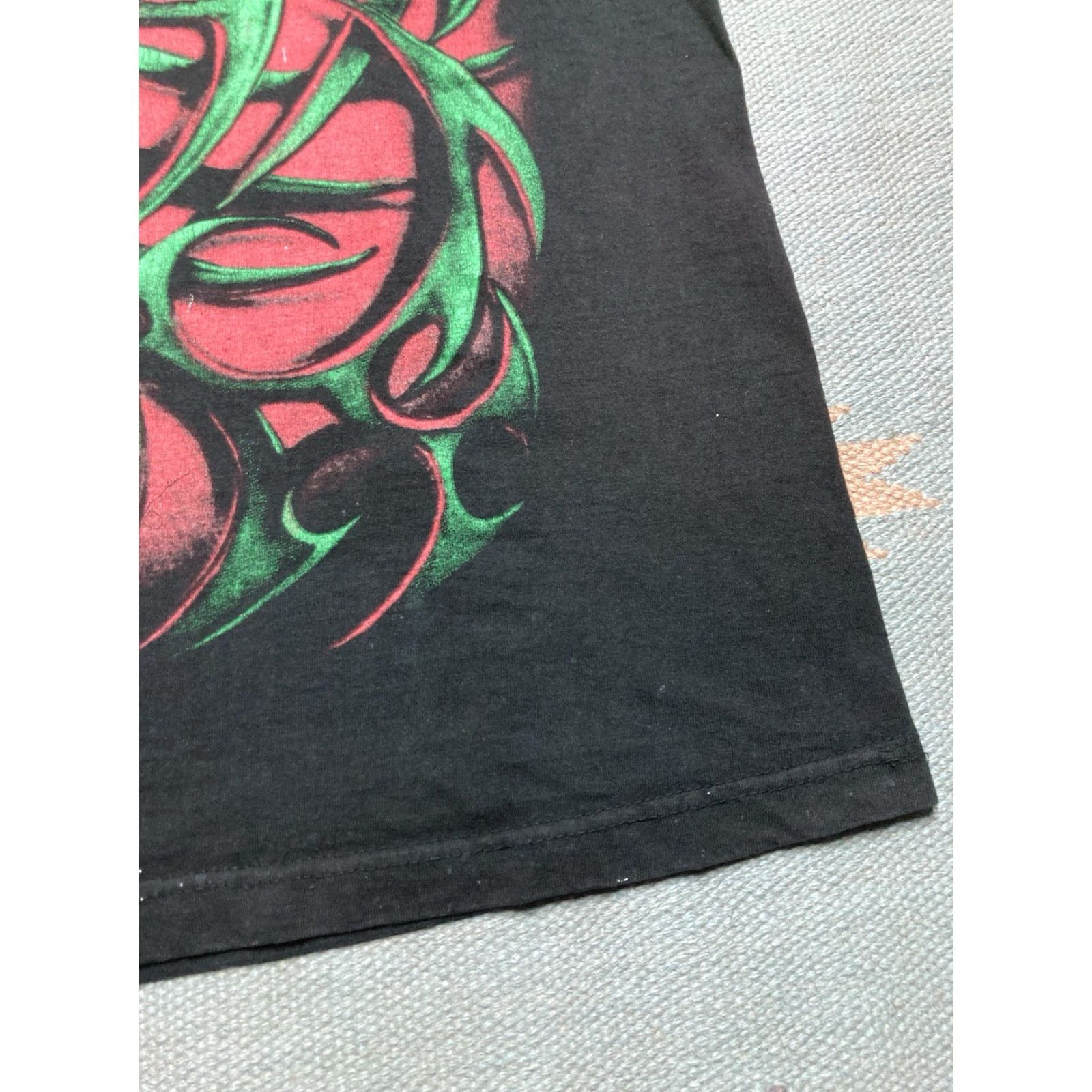 Doublet VINTAGE 90s Tribal T-Shirt Skull Tribal Grunge Black Double-Sided 2XL Men Size US XXL / EU 58 / 5 - 3 Thumbnail