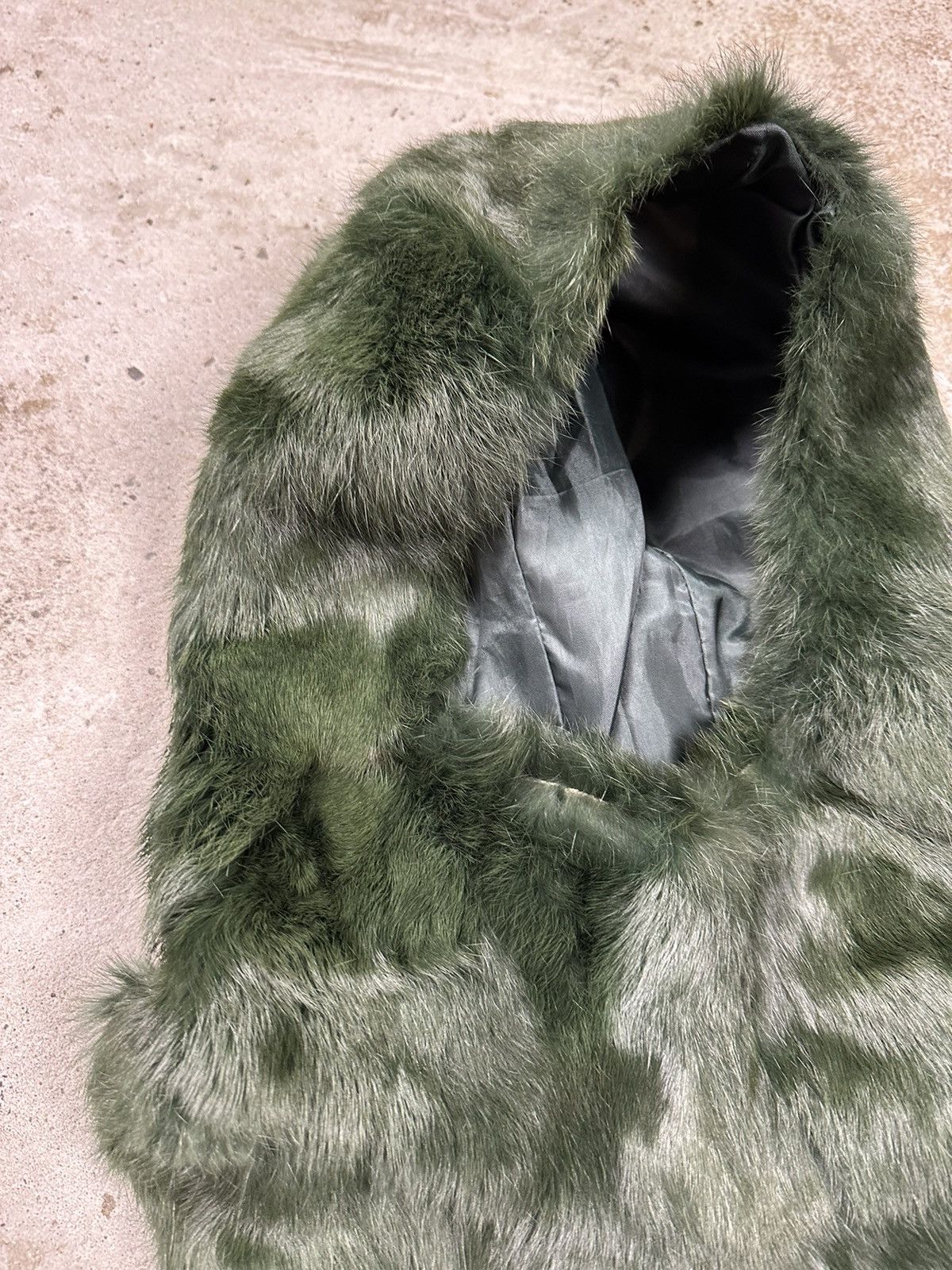 Japanese Brand × Vintage ‼️ Vintage 90s Faux Fur Fuzzy Balaclava Mask Rare Size ONE SIZE - 5 Thumbnail