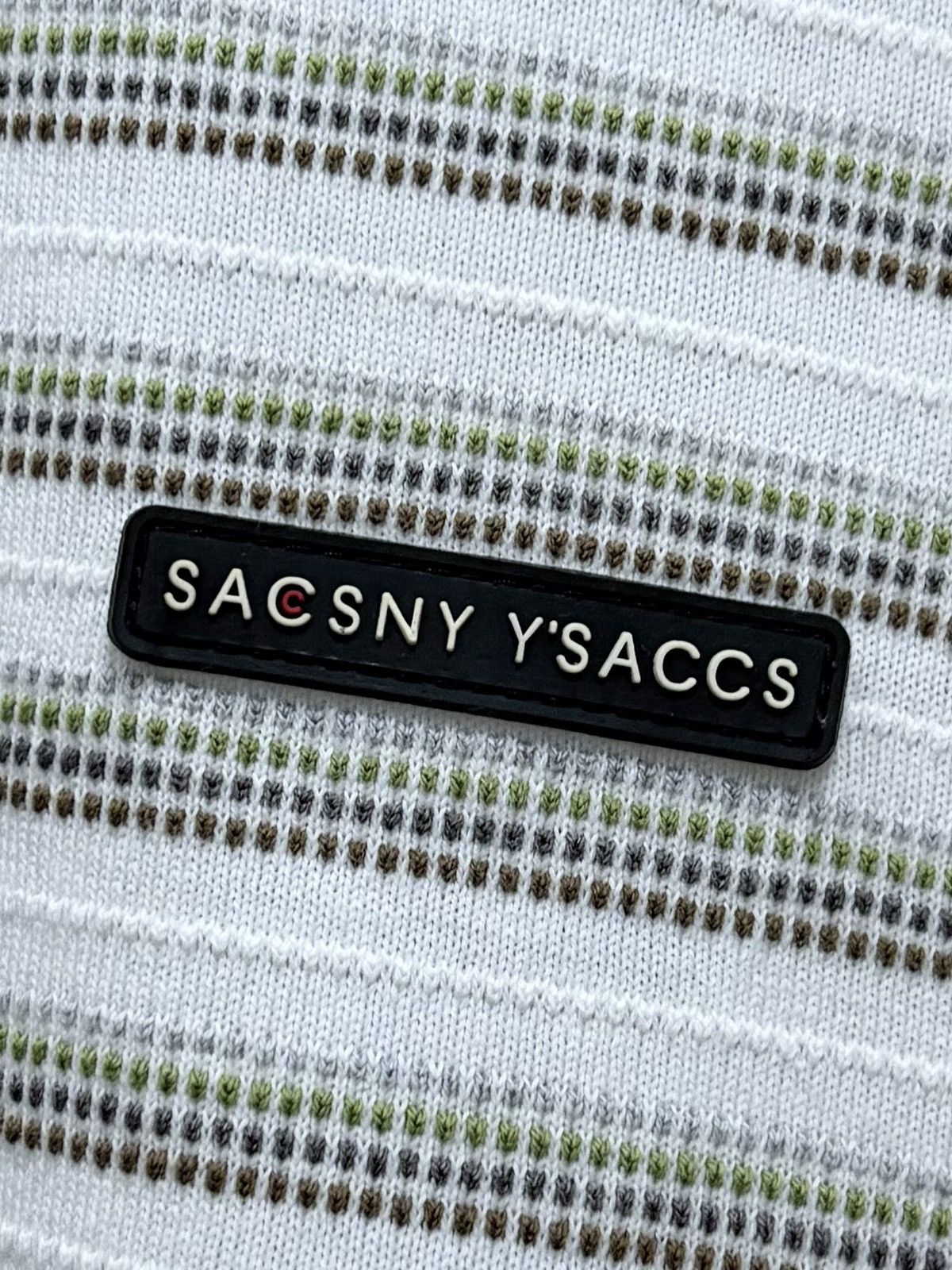 Yohji Yamamoto 2000's Sacsny Y'Saccs / Yohji Yamamoto Stripe Boxy T-Shirt Size US M / EU 48-50 / 2 - 4 Thumbnail