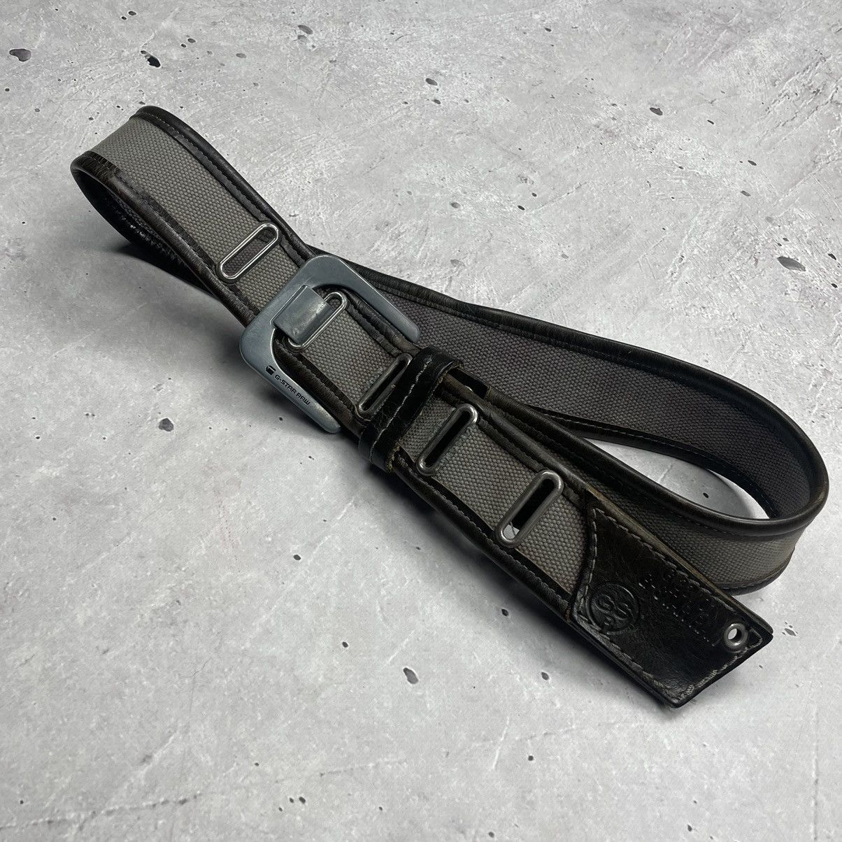 G-Star × Japanese Brand × Vintage Vintage avantgarde G-star RAW leather belt y2k Size ONE SIZE - 2 Thumbnail