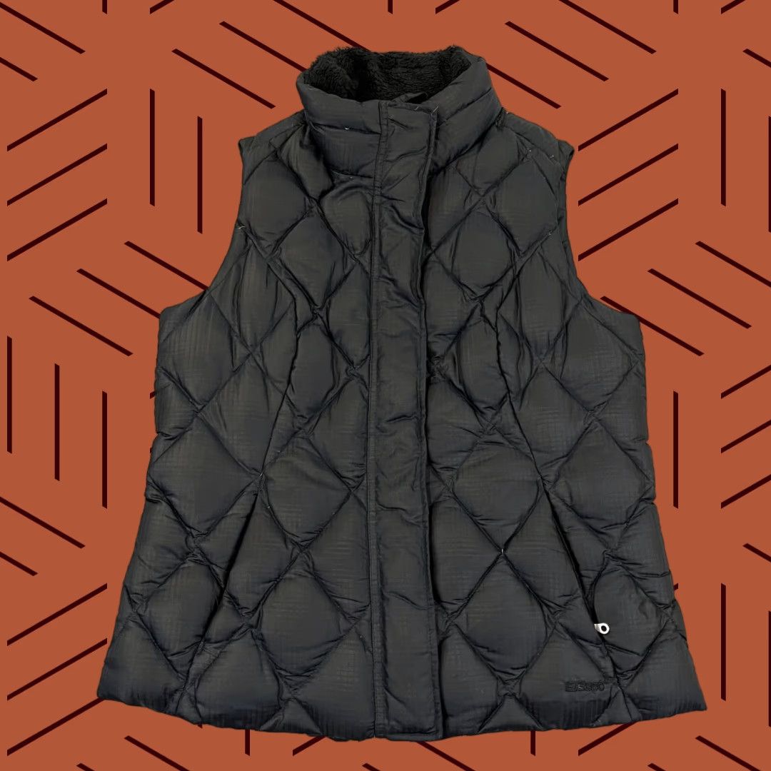 Eddie Bauer VINTAGE Eddie Bauer Vest Womens Medium Black Quilted EB650 Goose Down Puffer Outdoor Zip Jacket/Coat Stocks? Size M / US 6-8 / IT 42-44 - 1 Thumbnail