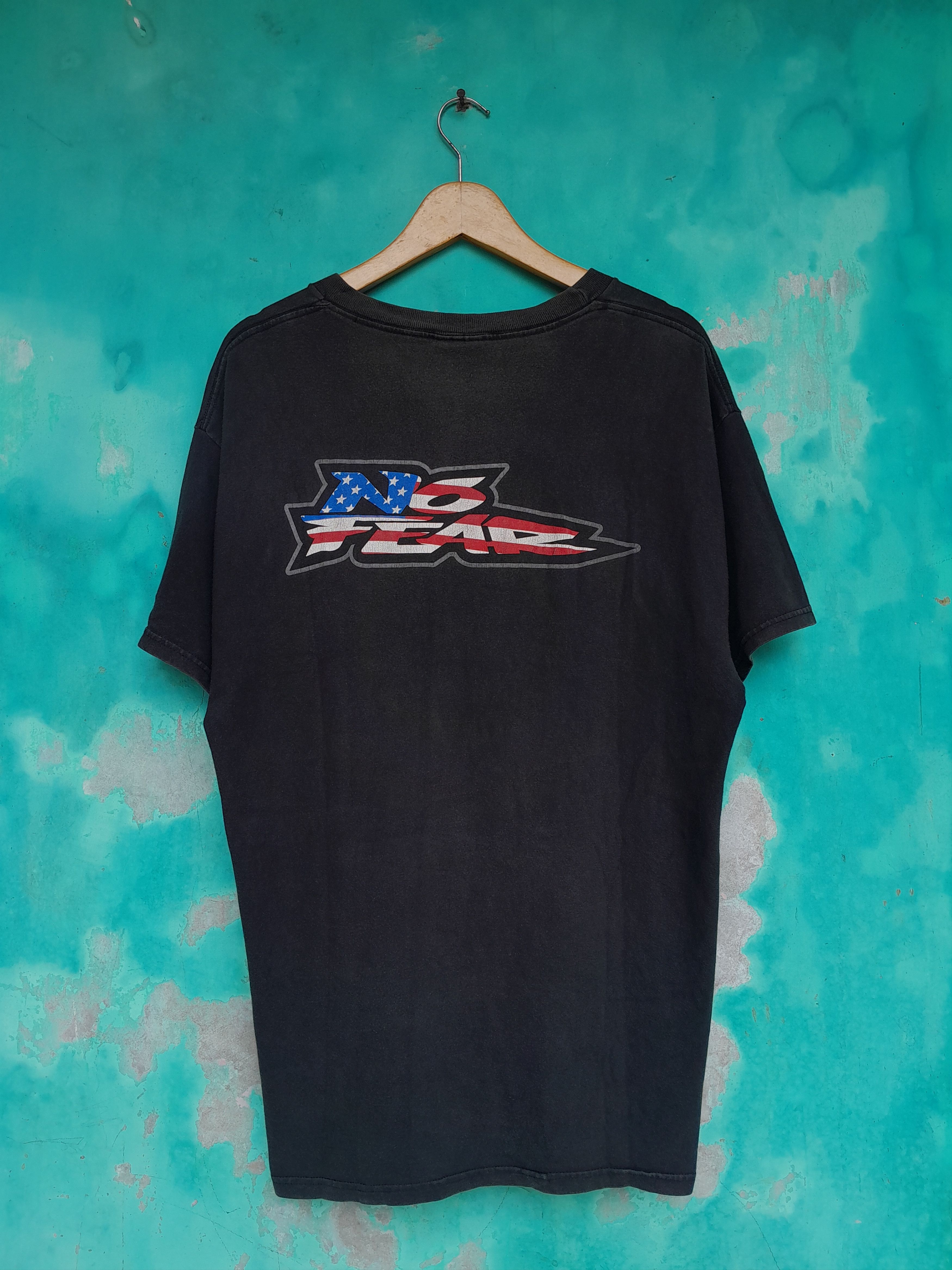 No Fear Vintage late 90s NO FEAR Clothing Surf Skate Shirt Size US L / EU 52-54 / 3 - 2 Thumbnail