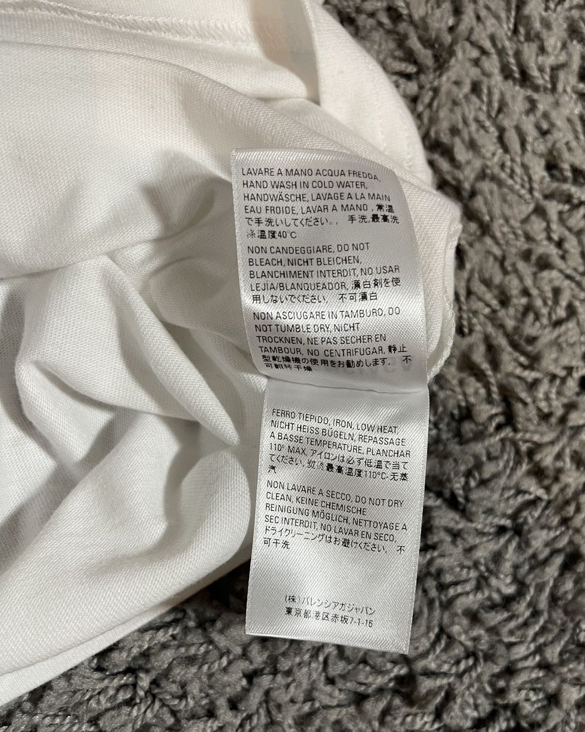 Balenciaga Balenciaga Bonjour Bal Vintage Jersey T-Shirt White Size S / US 4 / IT 40 - 7 Thumbnail