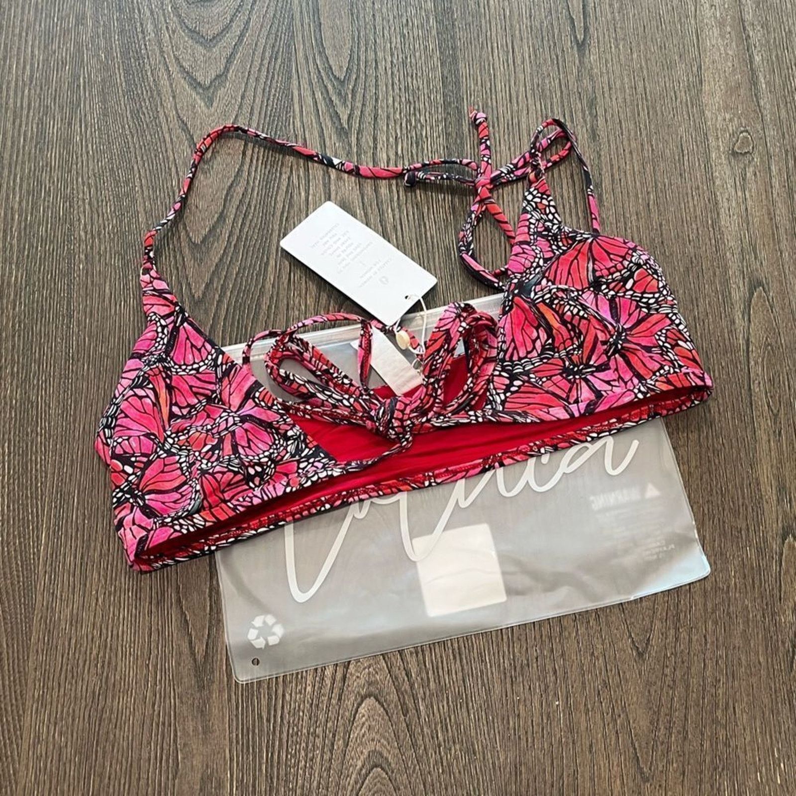 Vintage NWT Toluca Amina Bikini Top Waist Wrap Triangle Size M/L Size M / US 6-8 / IT 42-44 - 1 Thumbnail