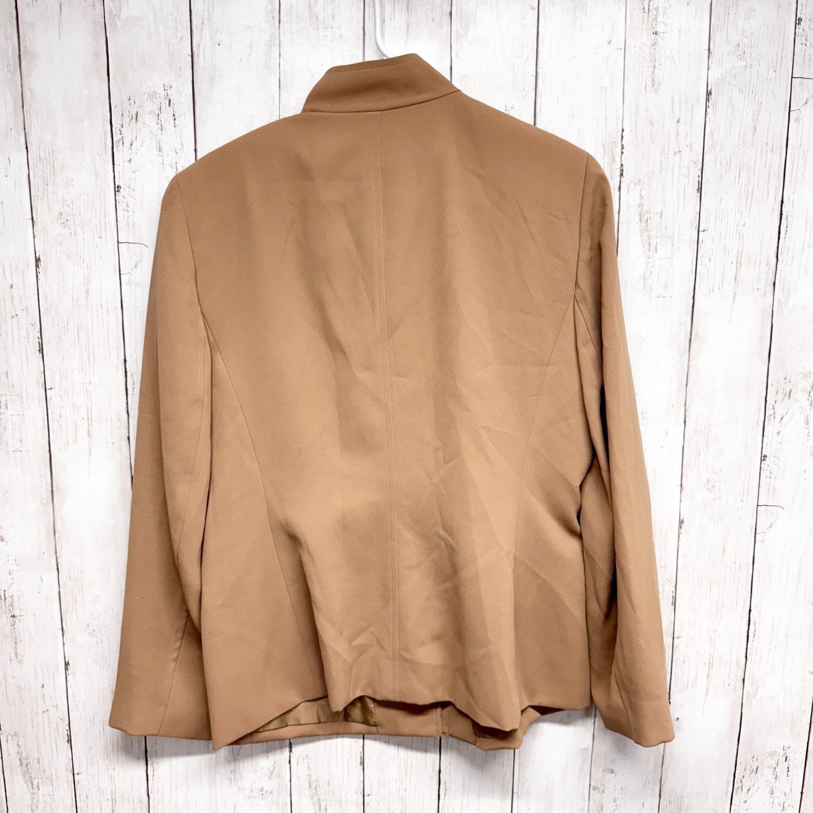 Other Josephine Chaus Jacket Size 10 Tan Mock Neck Button Collar Size L / US 10 / IT 46 - 7 Thumbnail