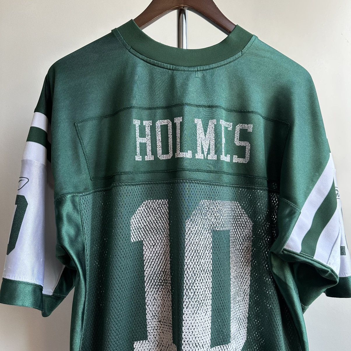NFL Vintage New York Jets Santonio Holmes #10 NFL Jersey Size US L / EU 52-54 / 3 - 9 Thumbnail