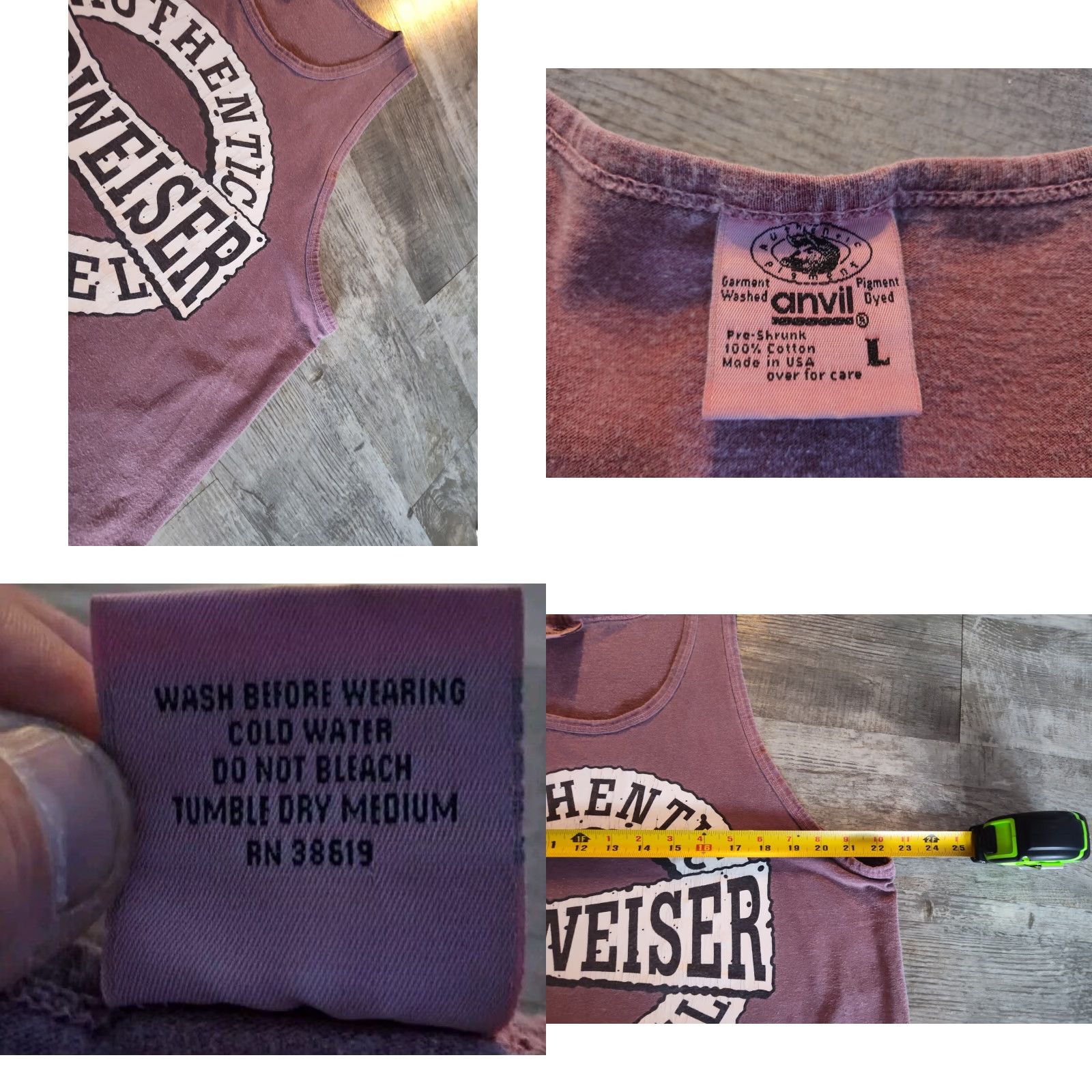 Anvil VINTAGE Budweiser Anvil Tank Top Shirt Men L 3D Emblem Graphic Red Made in USA 1990s Beer NFL Harley Motorcycle Bud Light MLB NFL Size US L / EU 52-54 / 3 - 8 Thumbnail