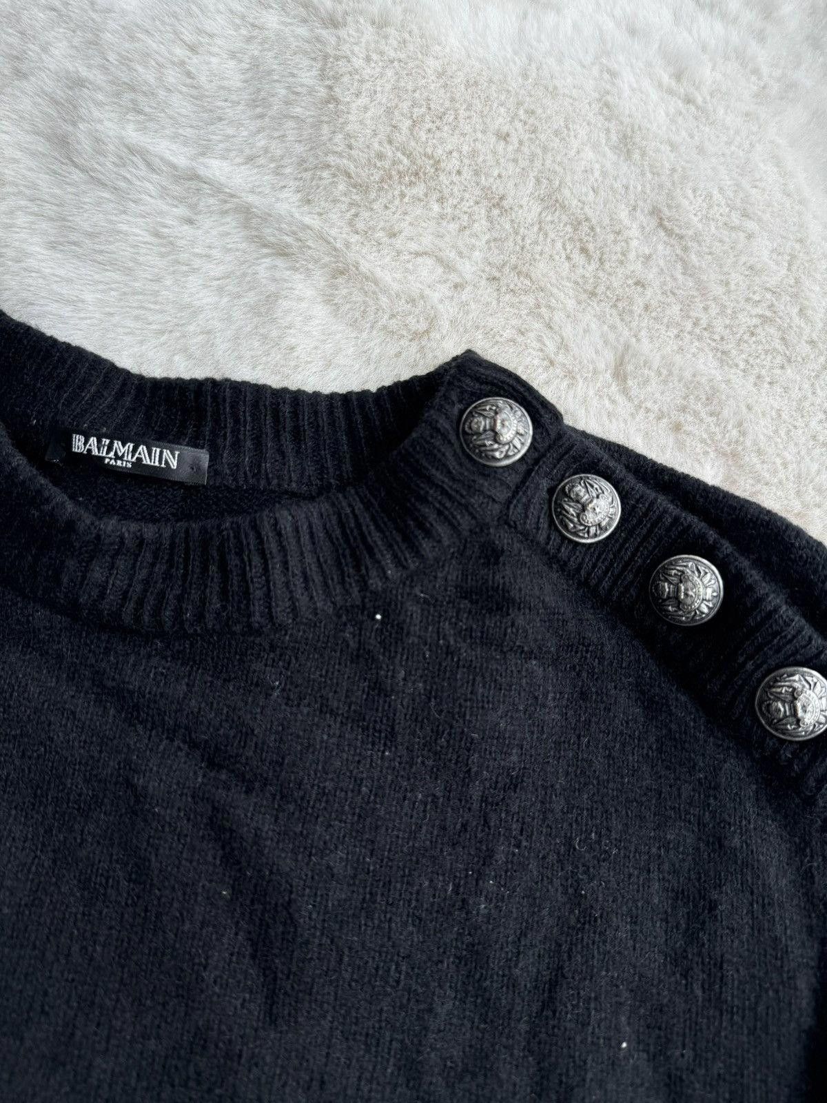 Balmain Balmain Black Button Sweater Size US L / EU 52-54 / 3 - 2 Thumbnail
