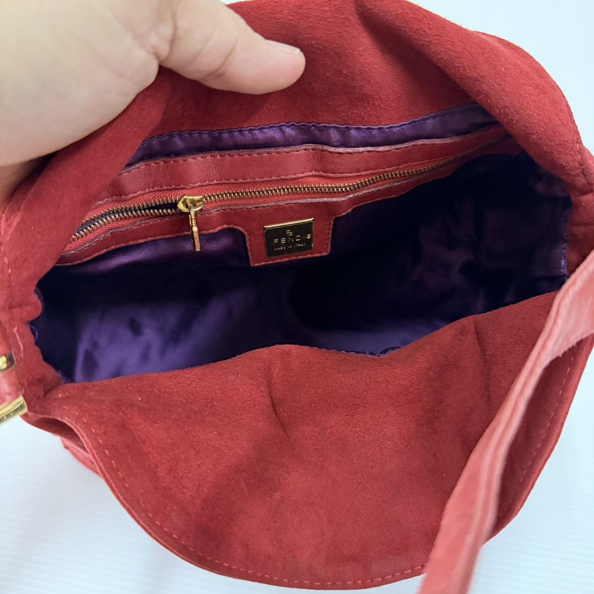 Fendi Fendi Suede Leather Baguette Bag Size ONE SIZE - 12 Thumbnail