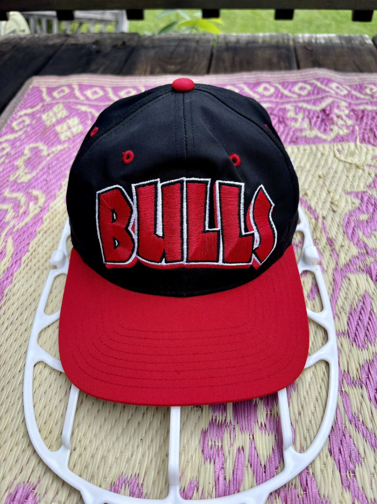 NBA × Twins × Vintage Chicago Bulls Bubble Logo NBA Twins Snapback 90’s Vintage Size ONE SIZE - 1 Thumbnail